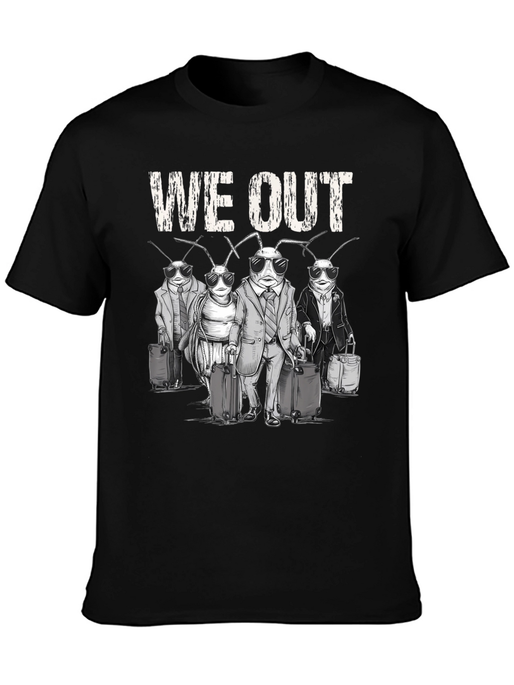 We Out Cockroach Travel Graphic Tee