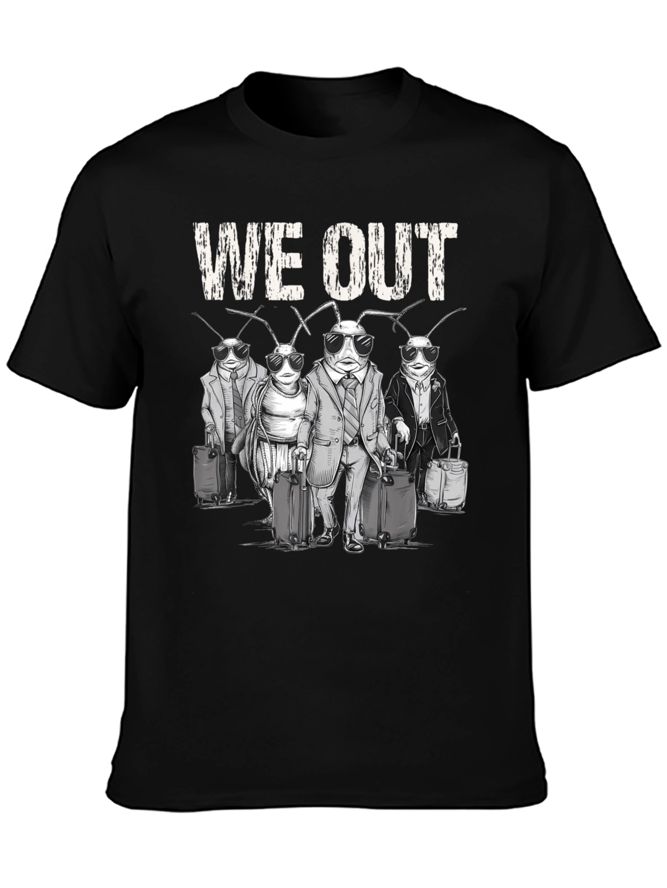 We Out Cockroach Travel Graphic Tee