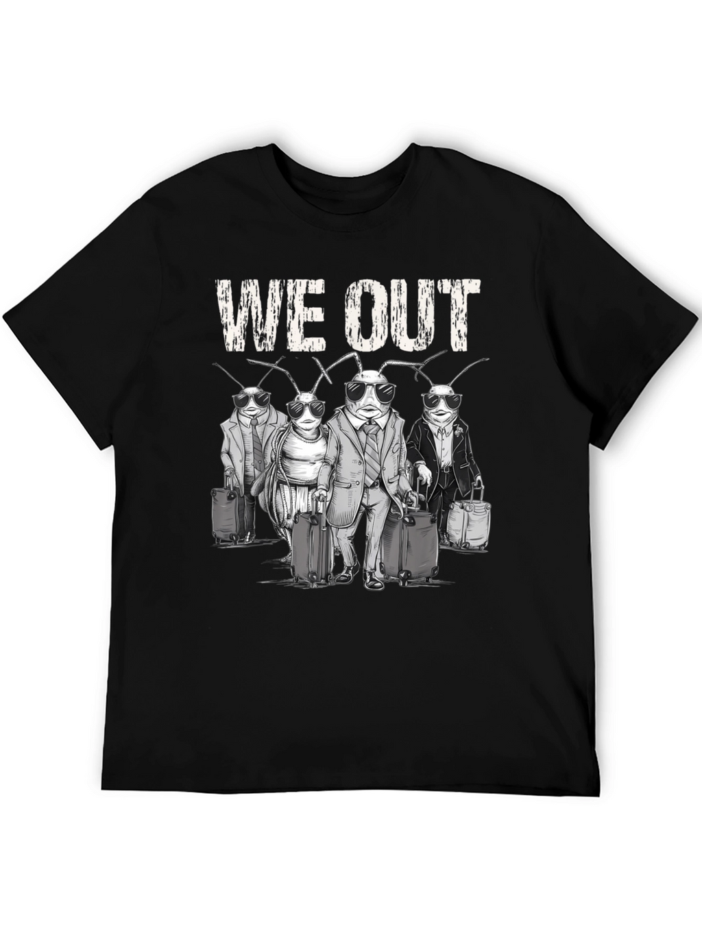 We Out Cockroach Travel Graphic Tee