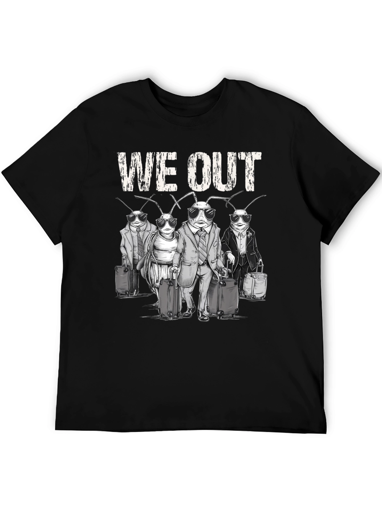 We Out Cockroach Travel Graphic Tee