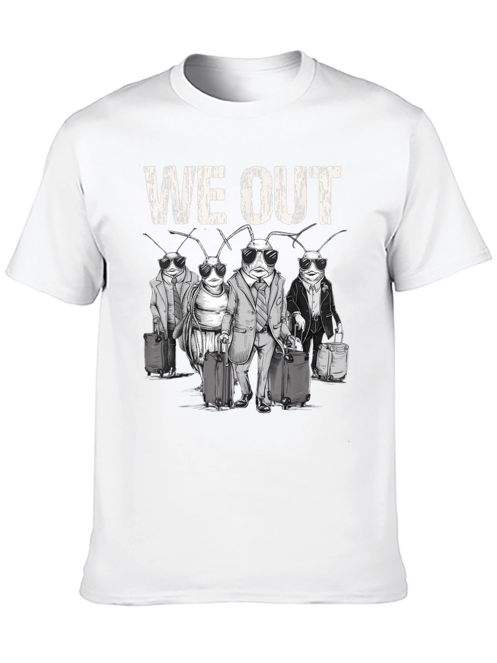 We Out Cockroach Travel Graphic Tee