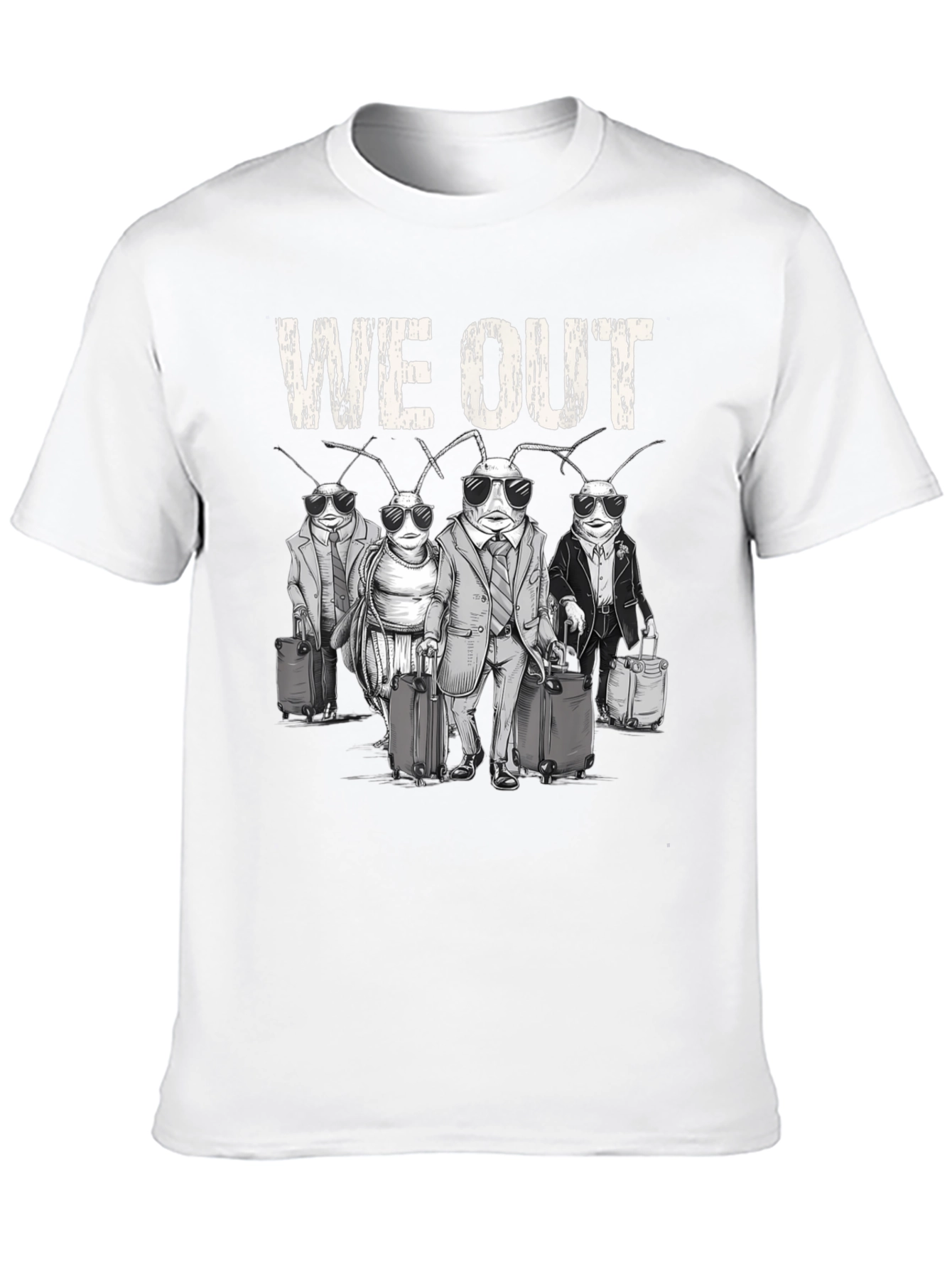 We Out Cockroach Travel Graphic Tee