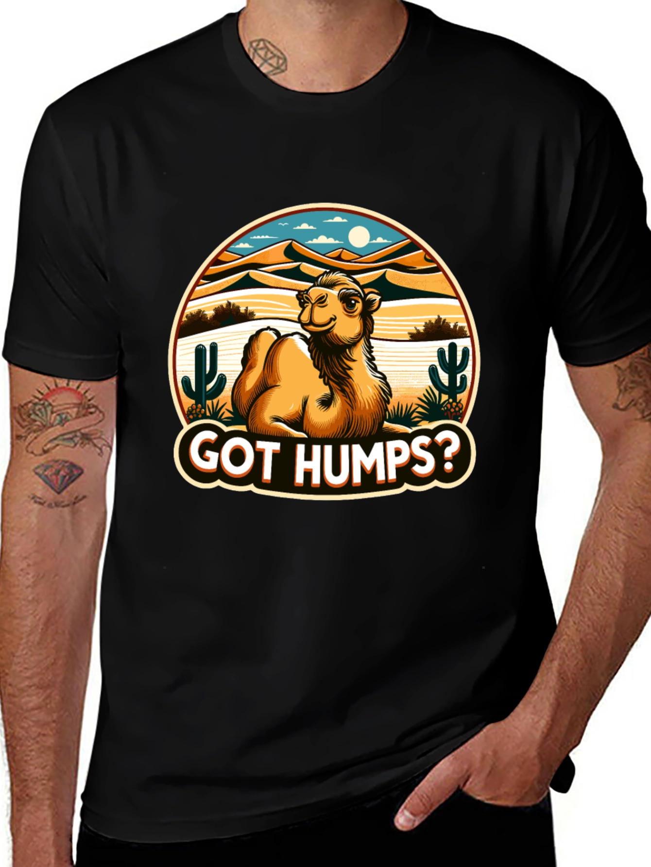 Got Humps? Novelty Desert Camel T-Shirt