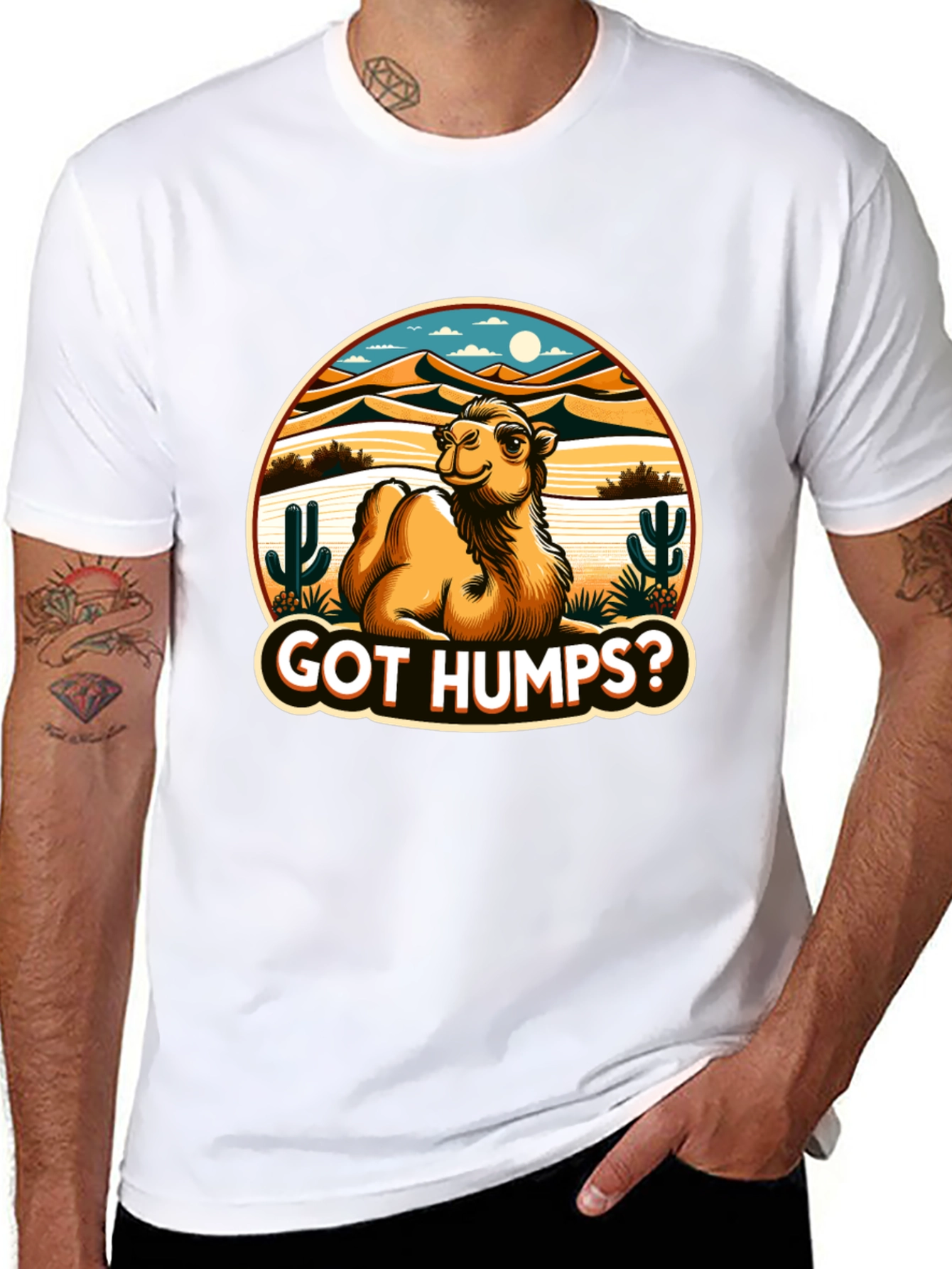 Got Humps? Novelty Desert Camel T-Shirt