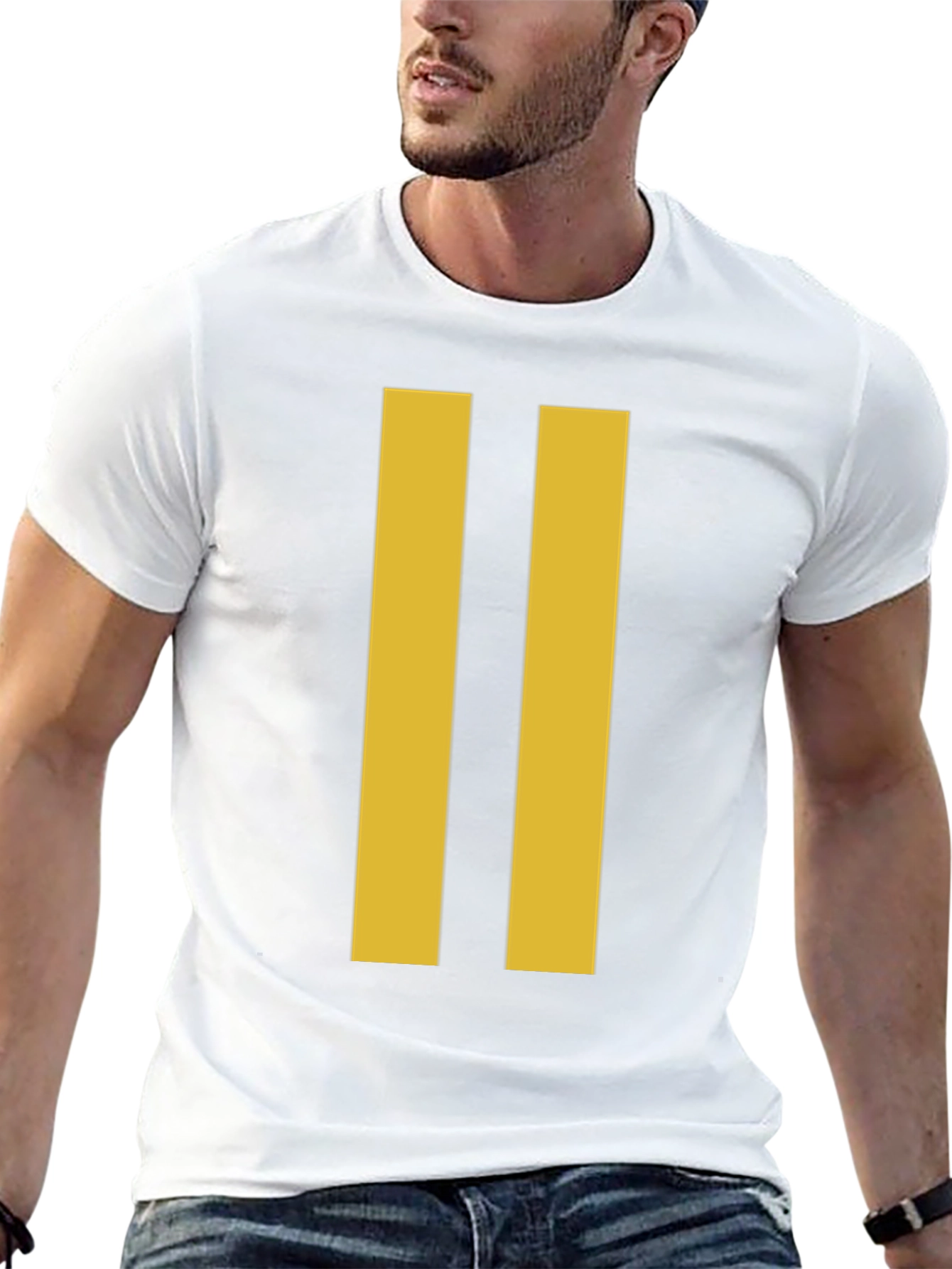 Two Stripe Graphic Tee - Black