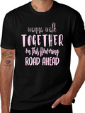 Romantic Graphic Tee: Wanna Walk Together