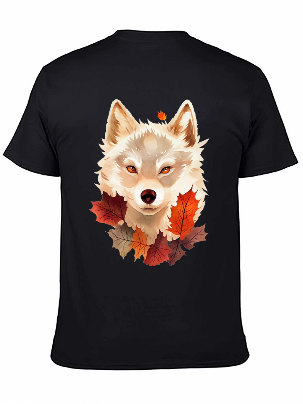 Autumn Wolf Graphic Tee - Stylish Fall Design