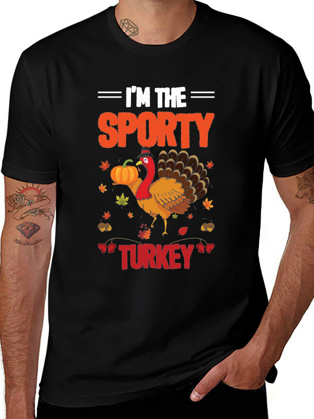 Im the Sporty Turkey Thanksgiving T-Shirt