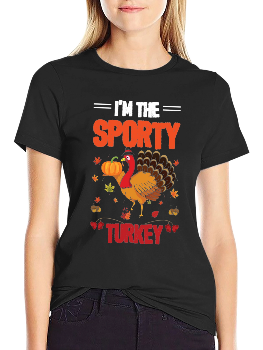 Im the Sporty Turkey Thanksgiving T-Shirt