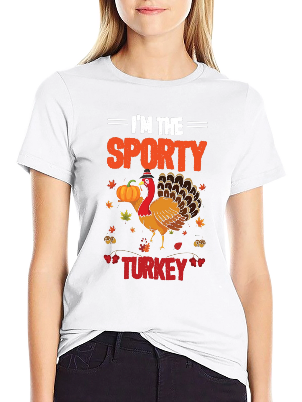 Im the Sporty Turkey Thanksgiving T-Shirt