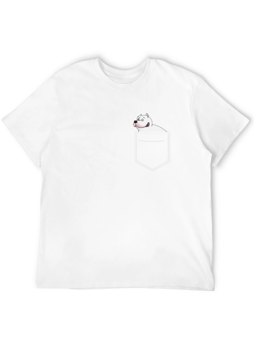 Pocket Dog Graphic Tee - Black Casual T-Shirt