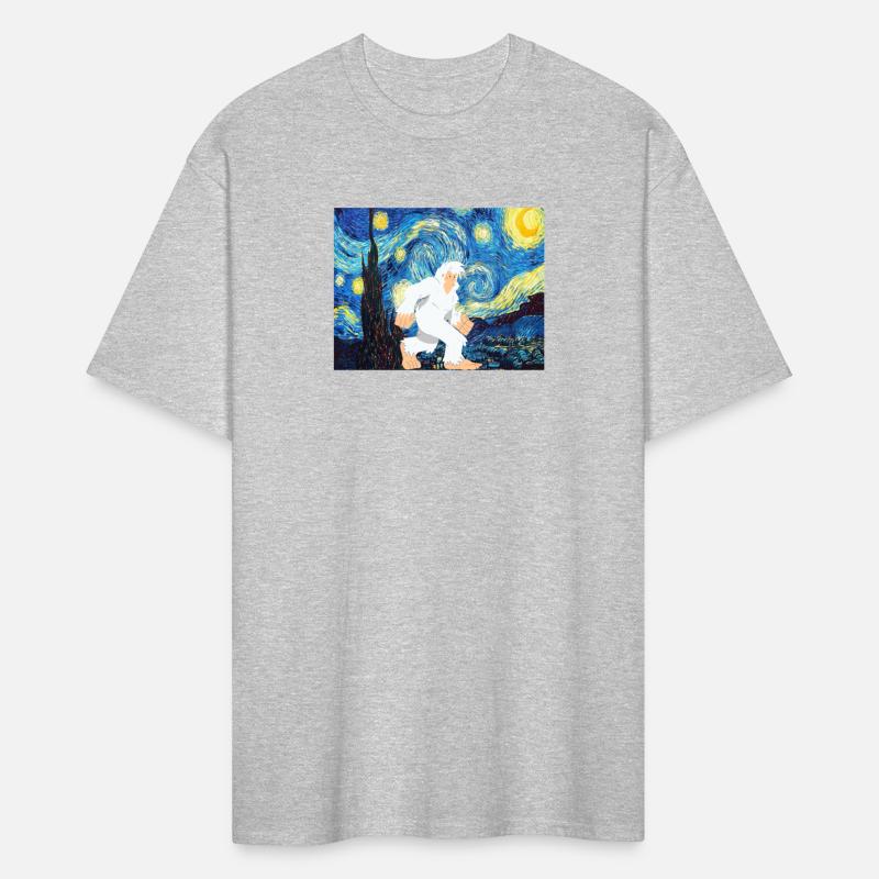 Bigfoot Sasquatch Starry Night Monster van gogh