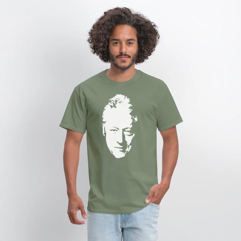 Bill Clinton White On Black Pop Art