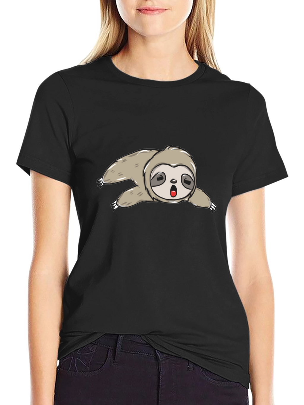 Sloth Graphic Print Tee - Relaxed Fit