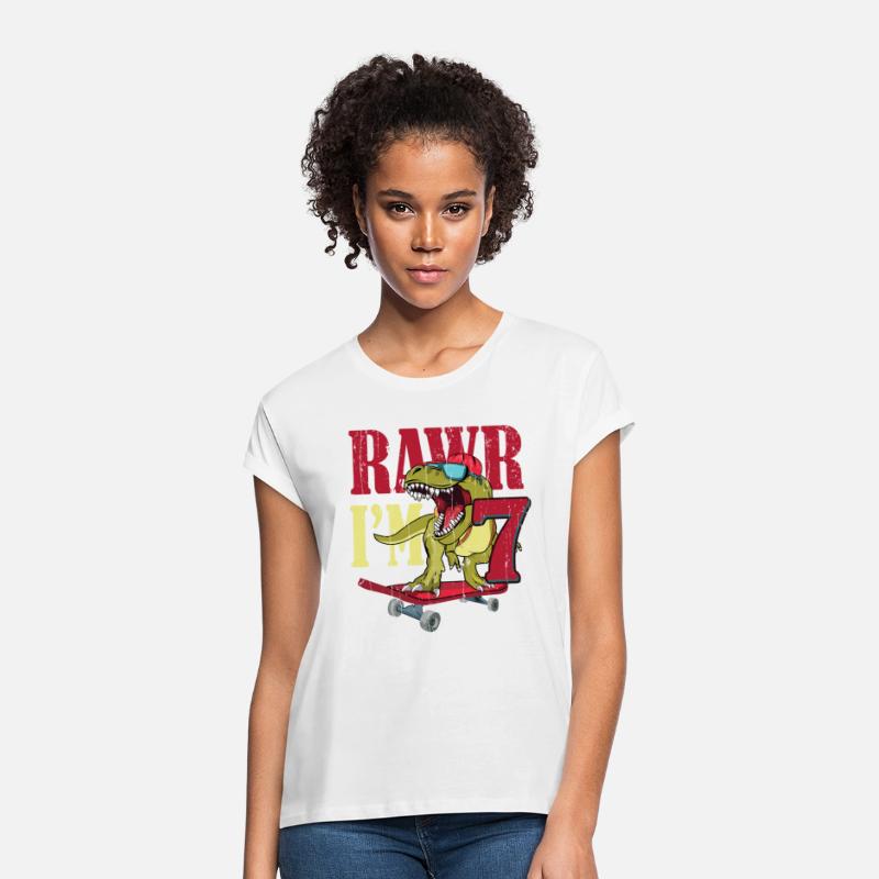 Birth Born Age 7 Years Old Dinosaur Skateboard