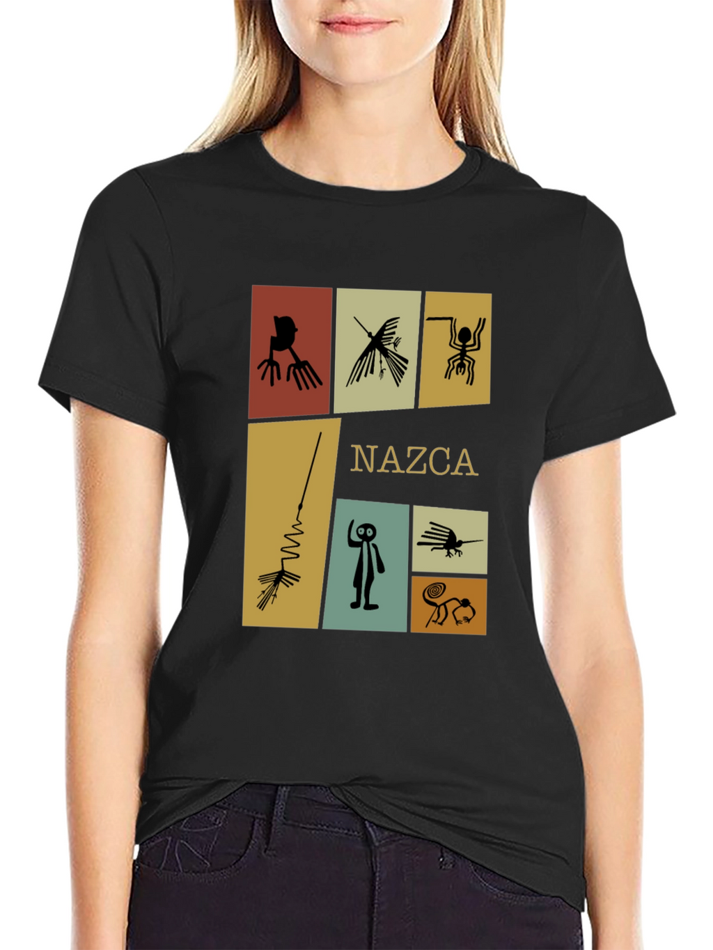 Nazca Lines T-Shirt - Unique Graphic Tee