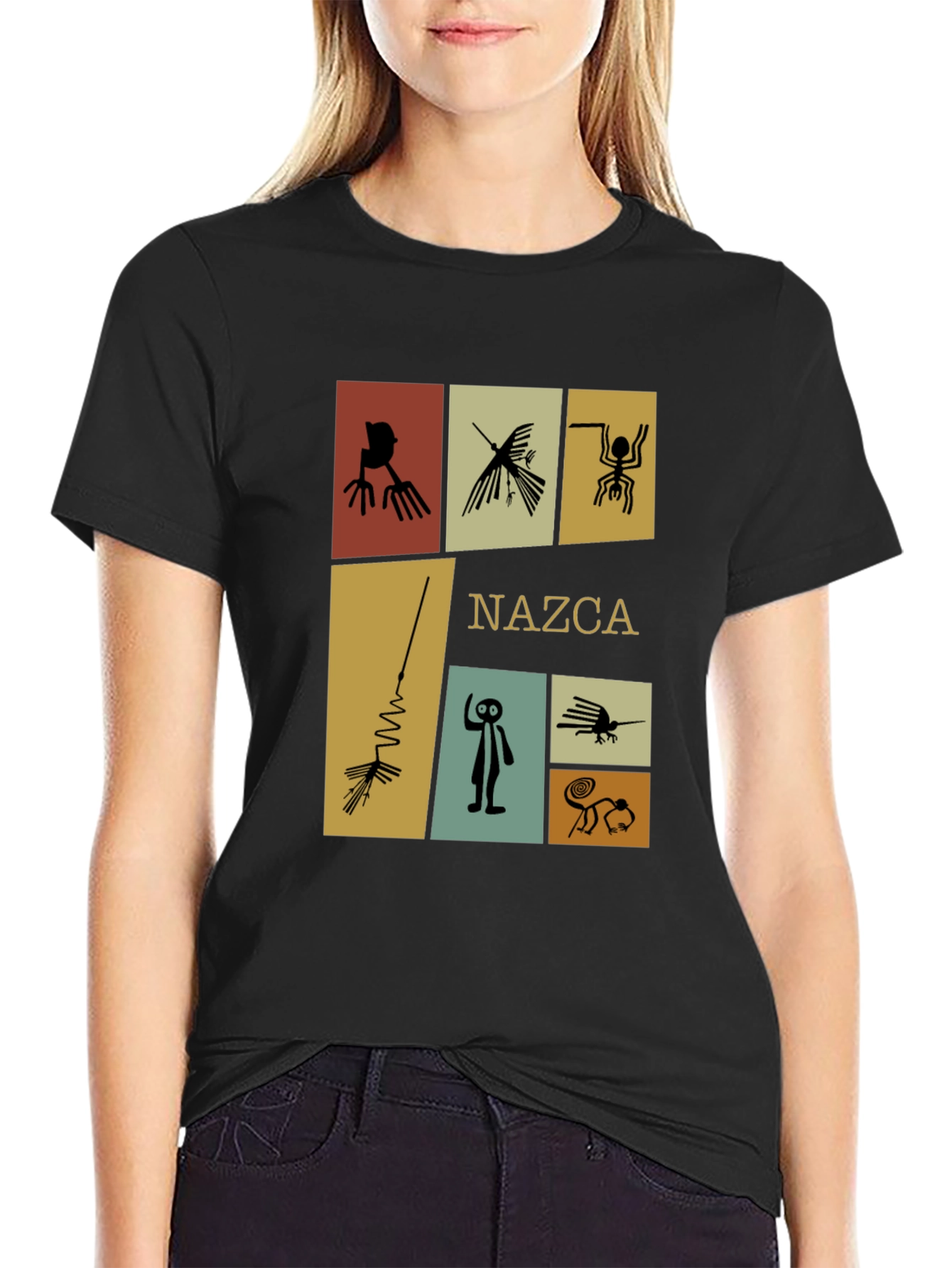 Nazca Lines T-Shirt - Unique Graphic Tee