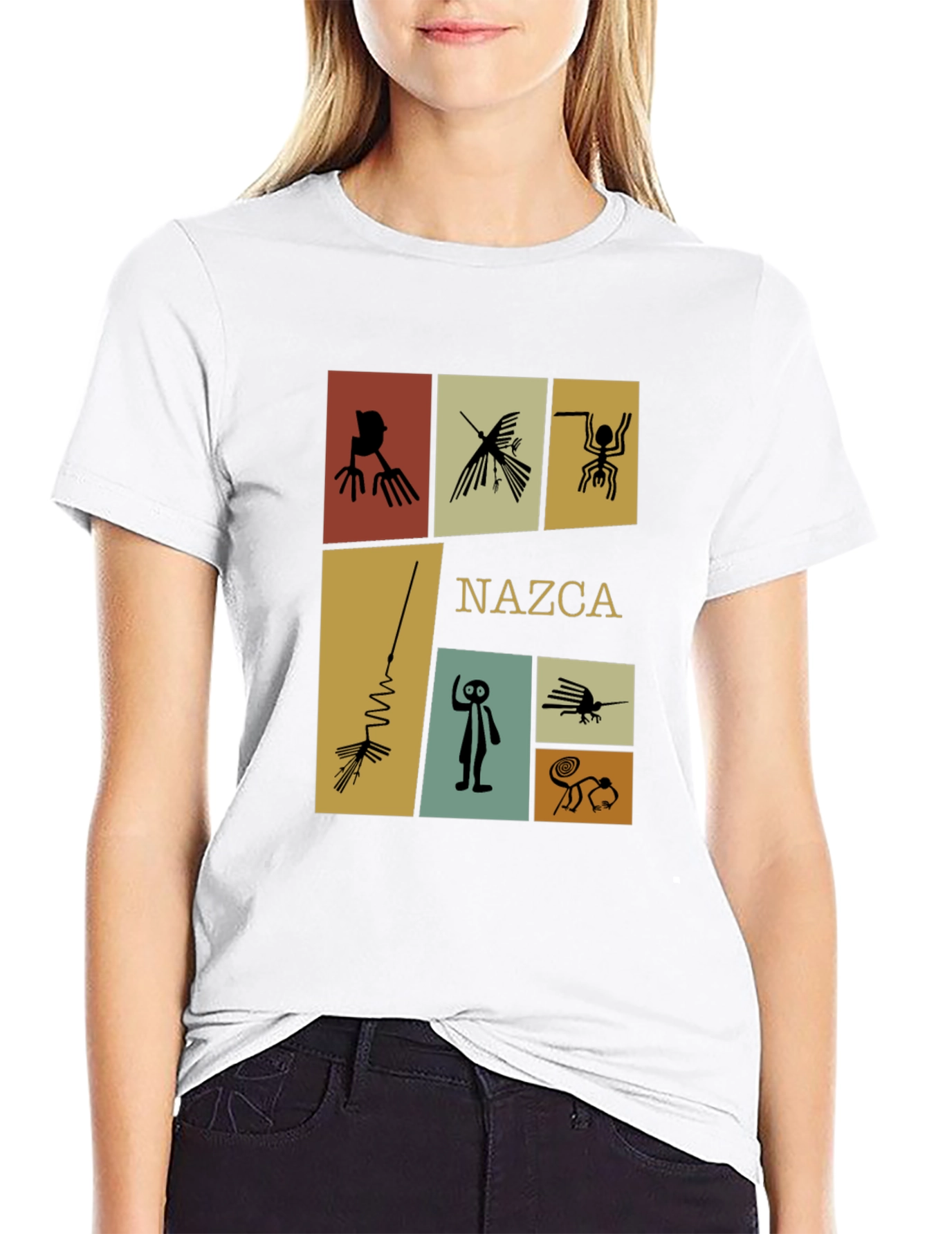 Nazca Lines T-Shirt - Unique Graphic Tee