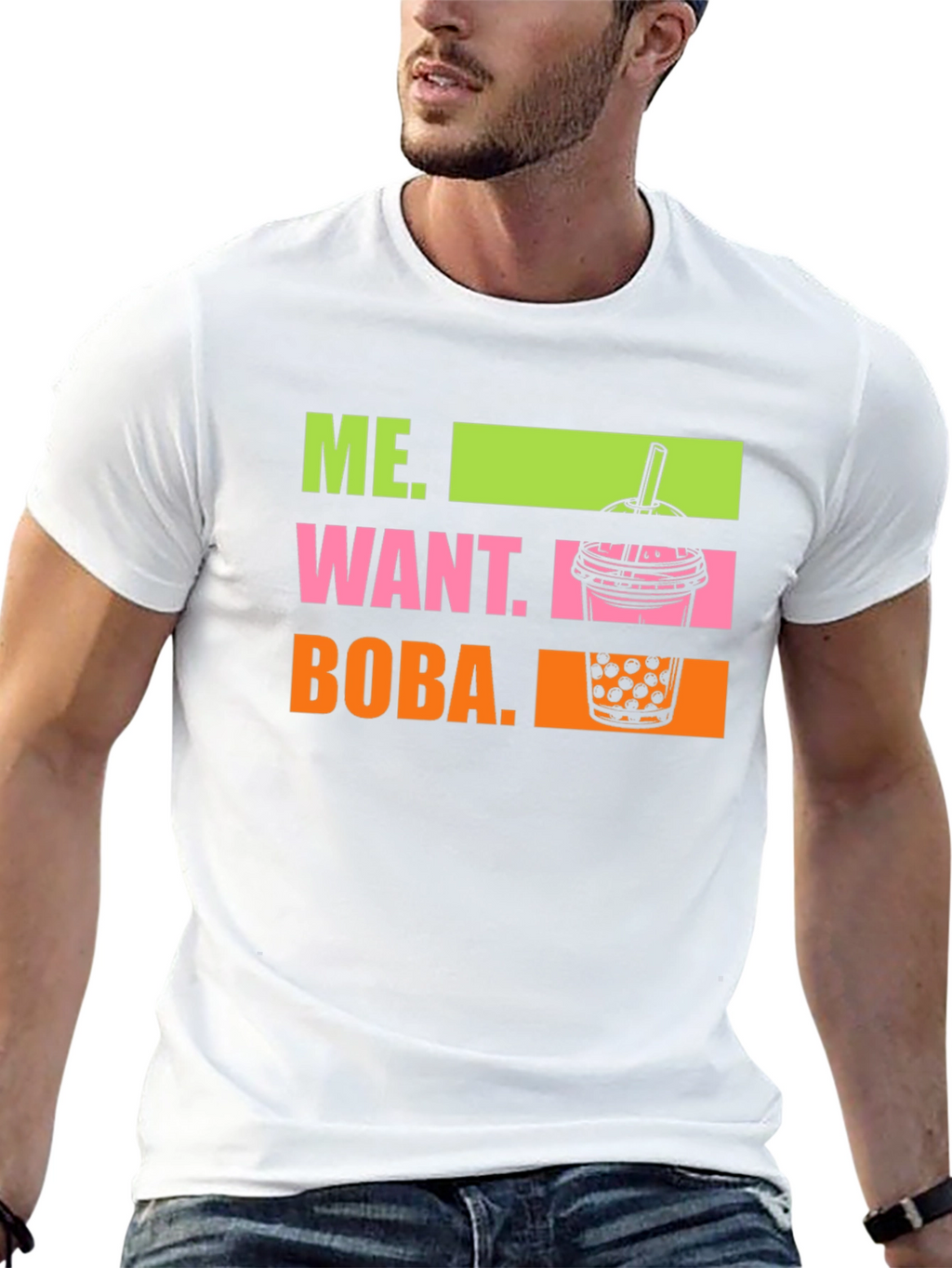 Me Want Boba T-Shirt - Trendy Graphic Tee