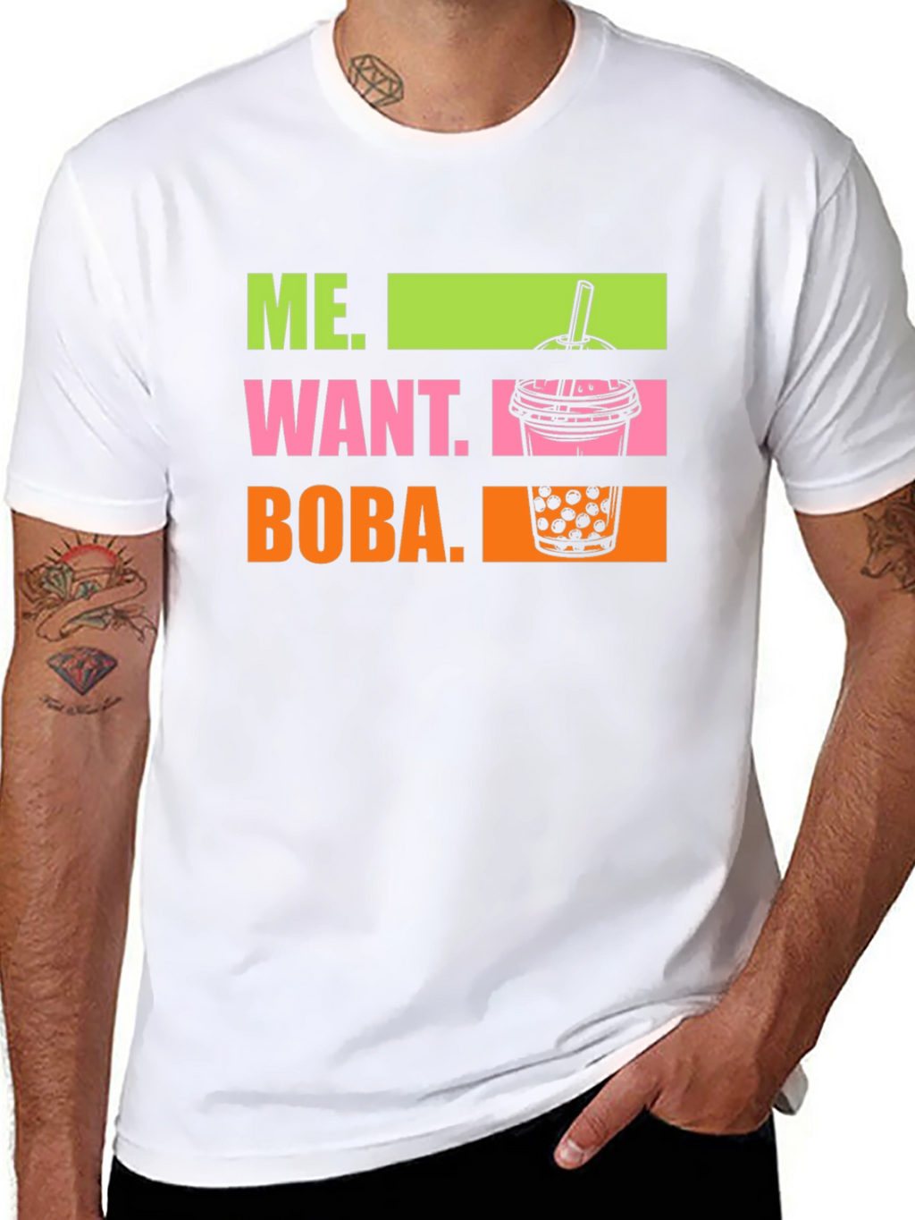 Me Want Boba T-Shirt - Trendy Graphic Tee