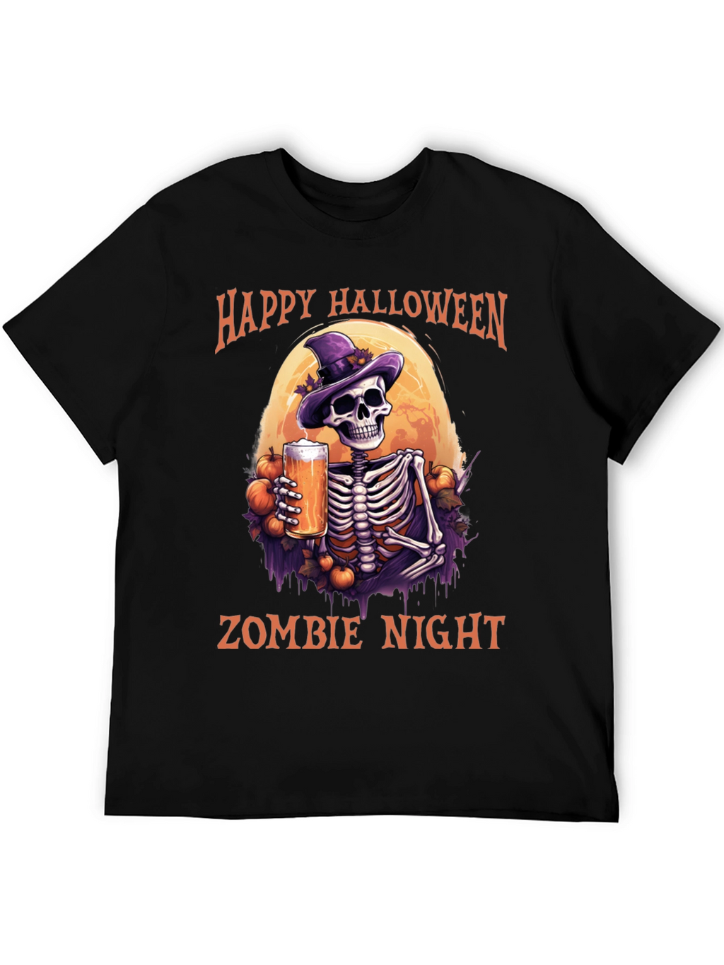 Happy Halloween Zombie Night T-Shirt