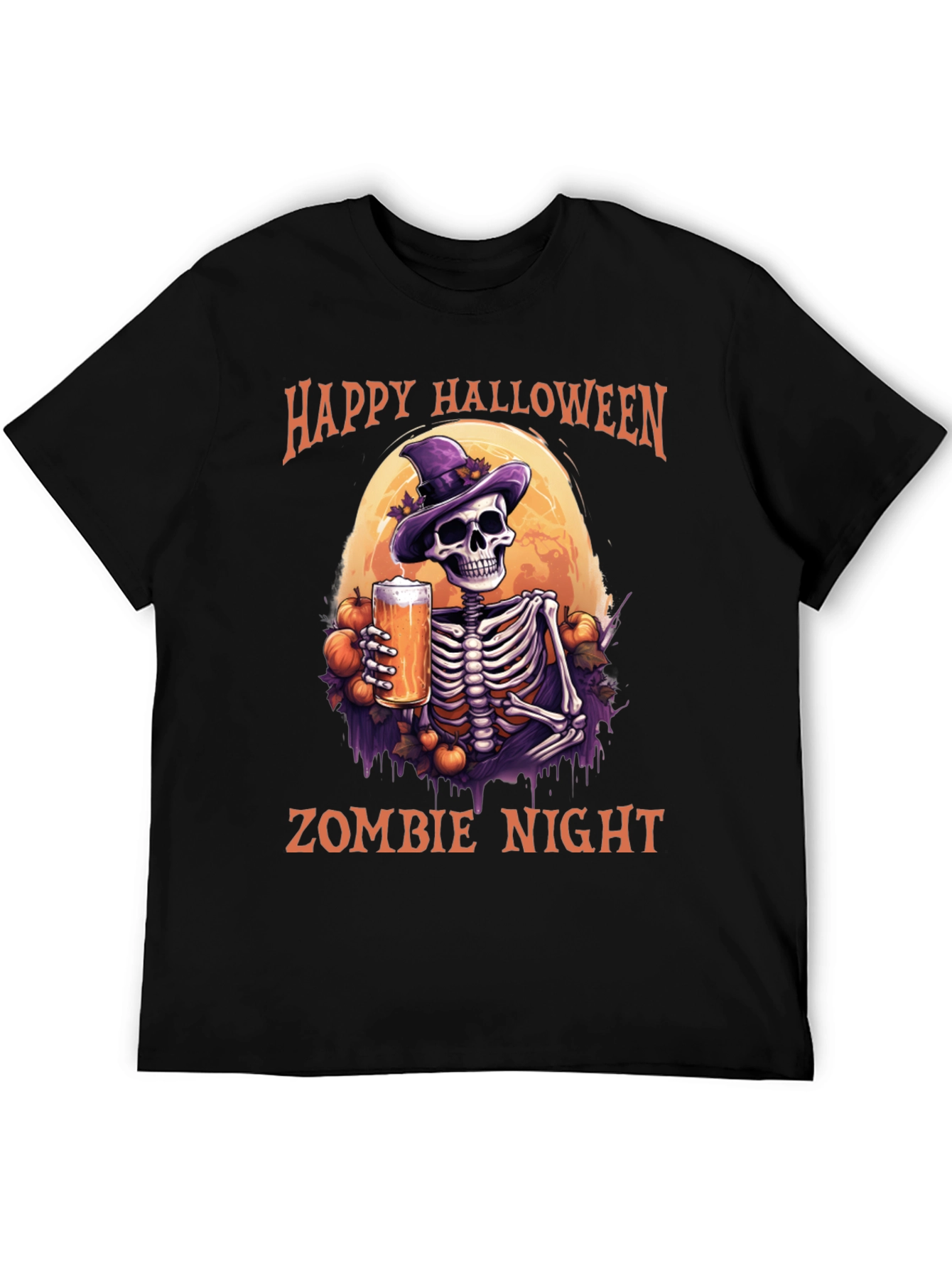 Happy Halloween Zombie Night T-Shirt
