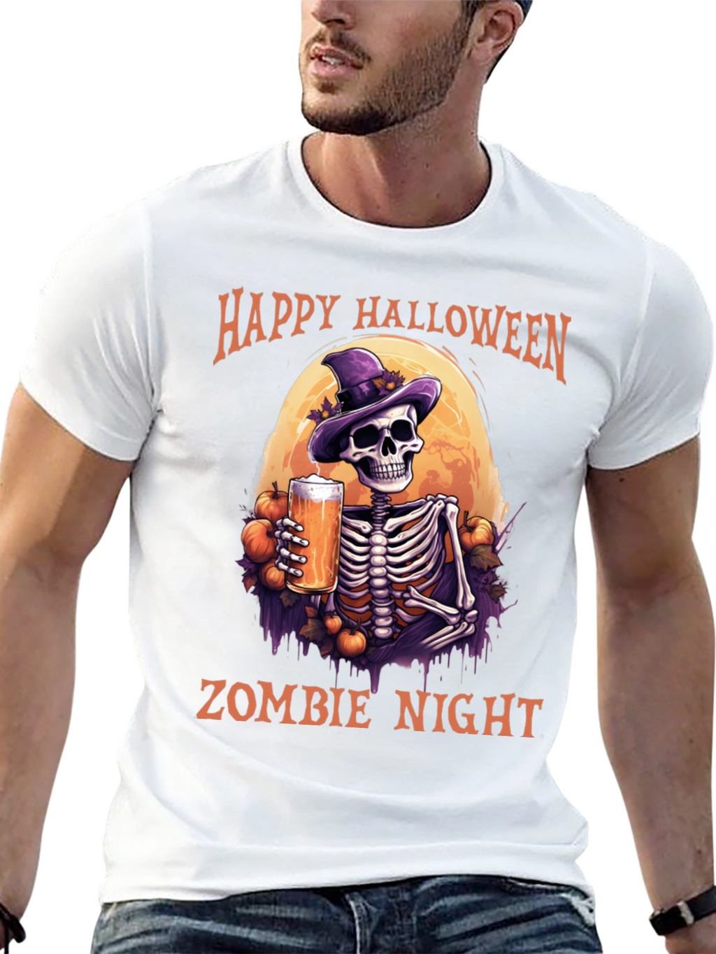 Happy Halloween Zombie Night T-Shirt
