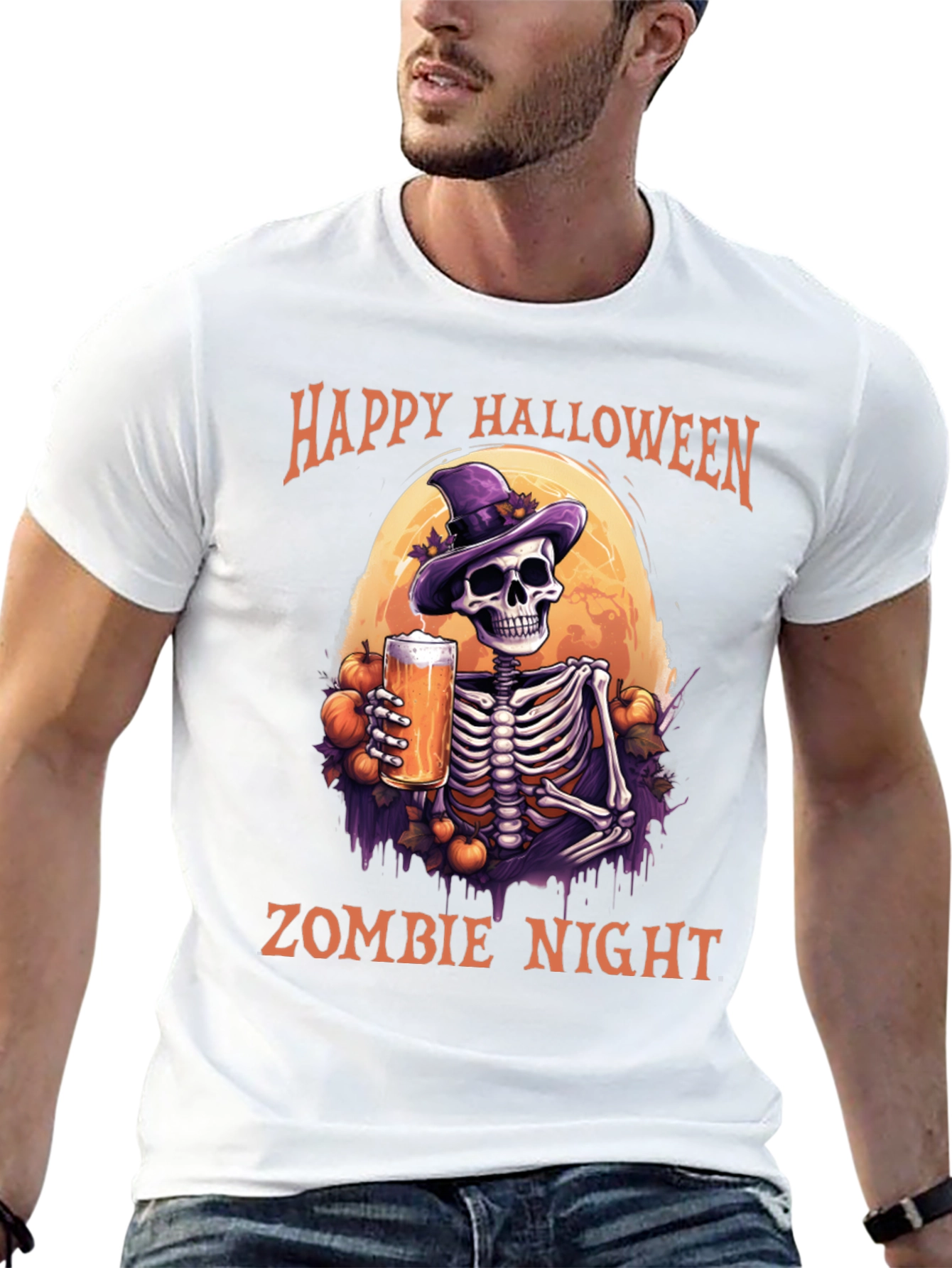 Happy Halloween Zombie Night T-Shirt