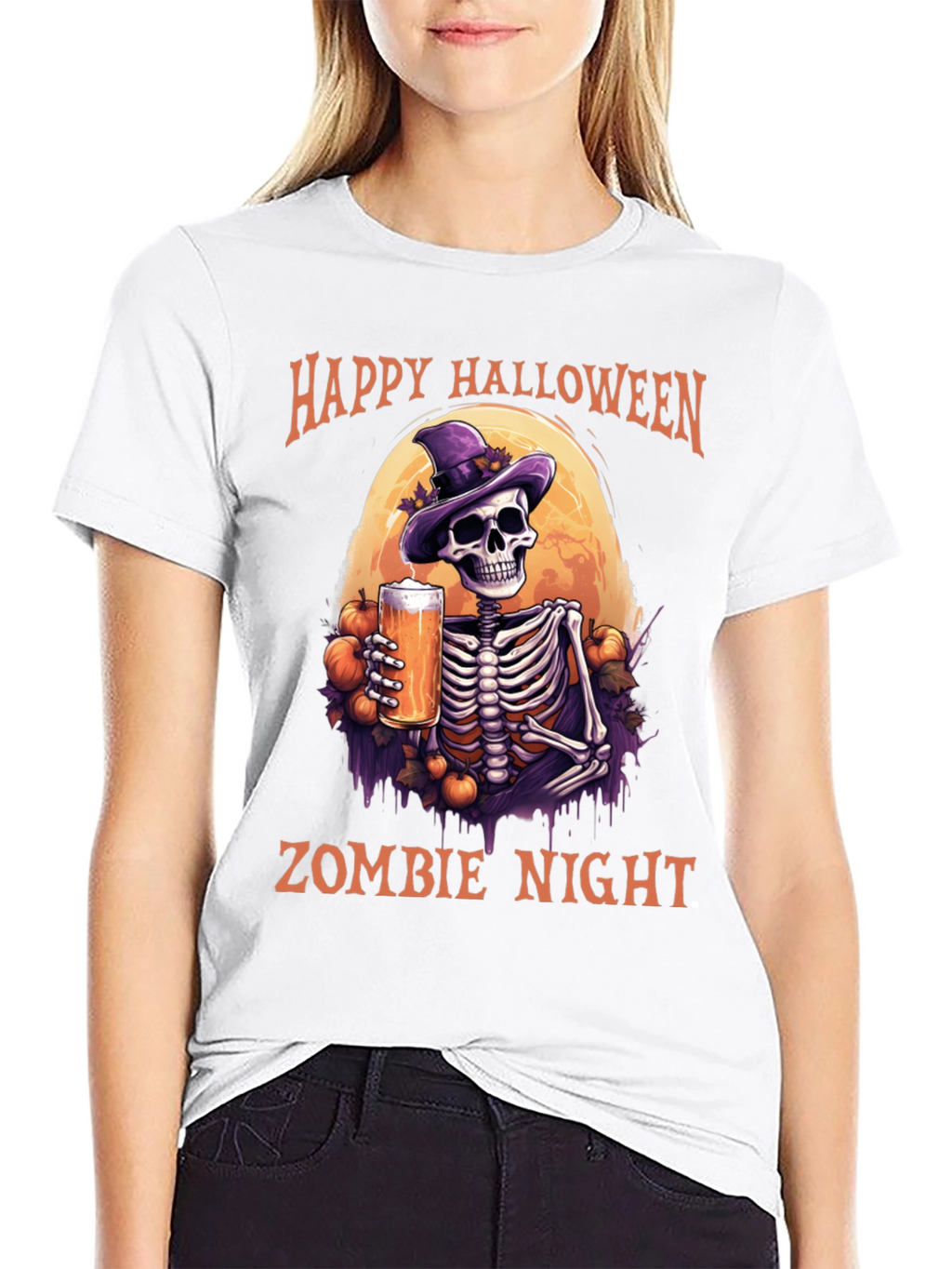 Happy Halloween Zombie Night T-Shirt