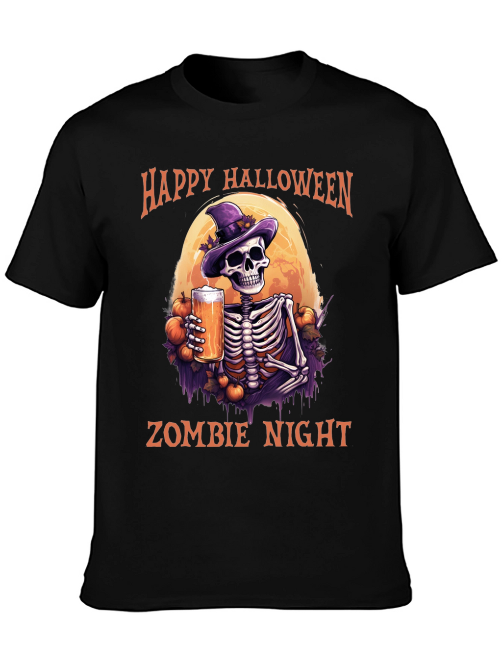 Happy Halloween Zombie Night T-Shirt