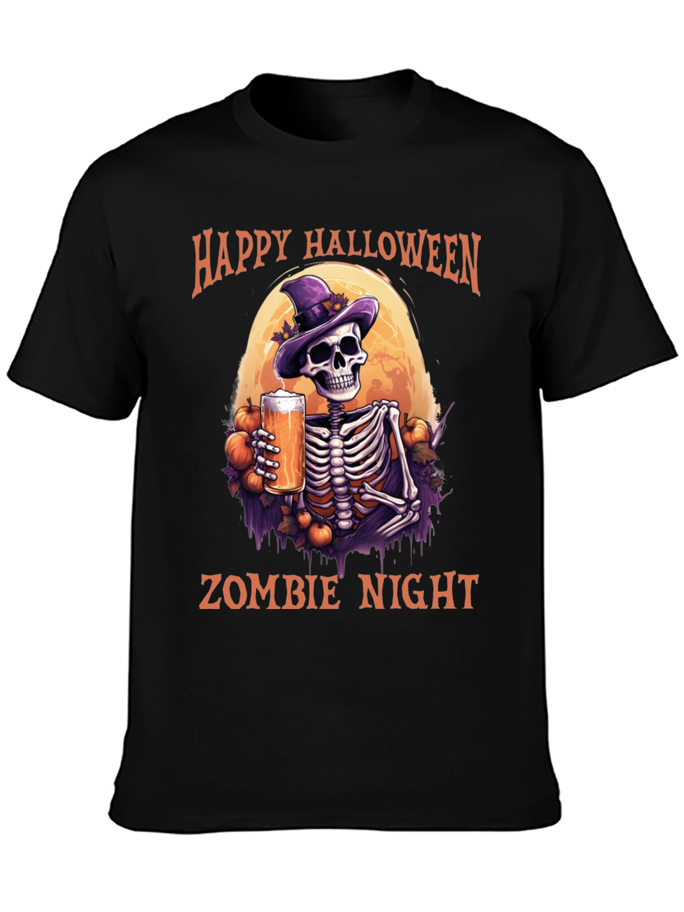 Happy Halloween Zombie Night T-Shirt