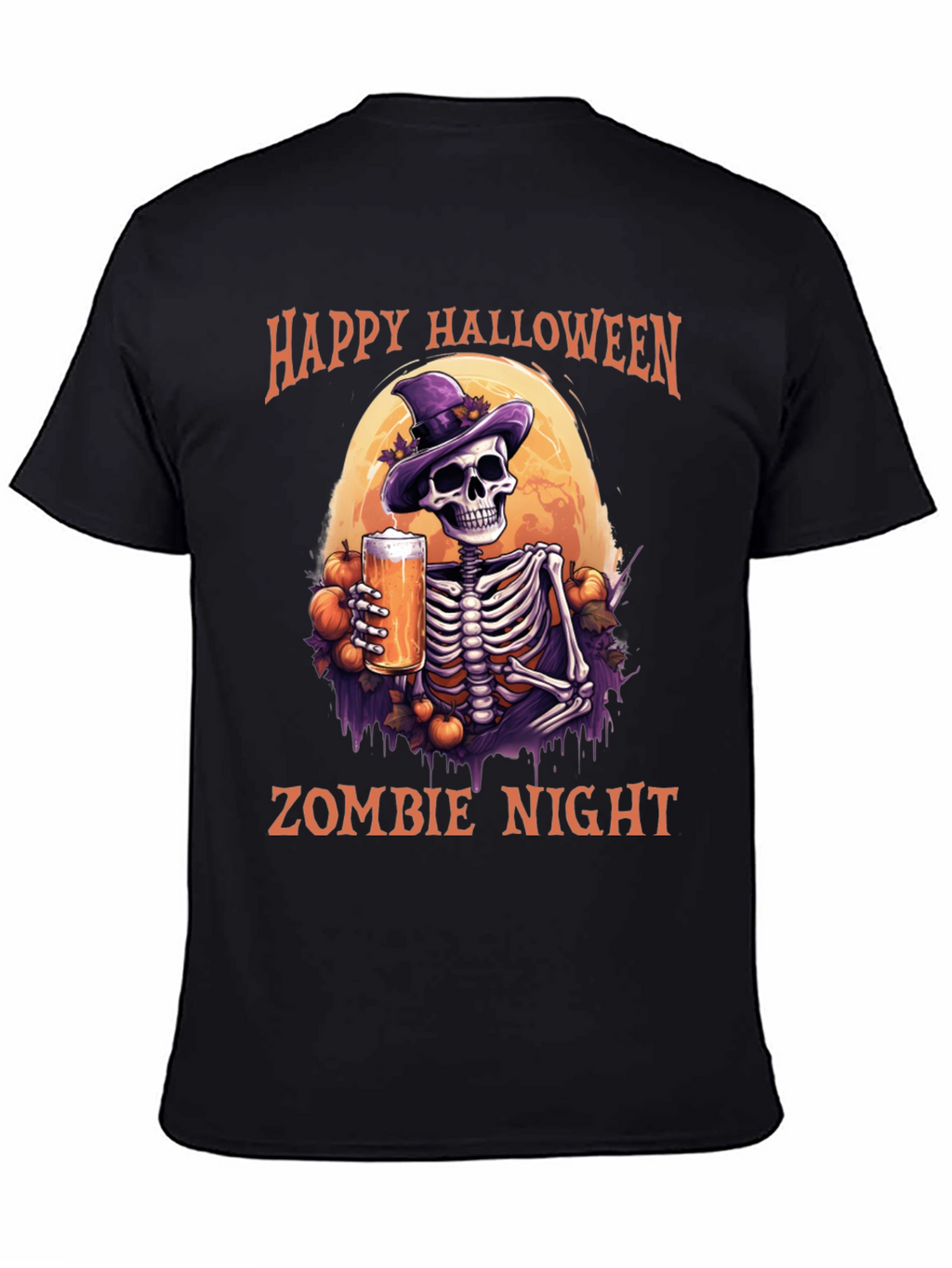 Happy Halloween Zombie Night T-Shirt