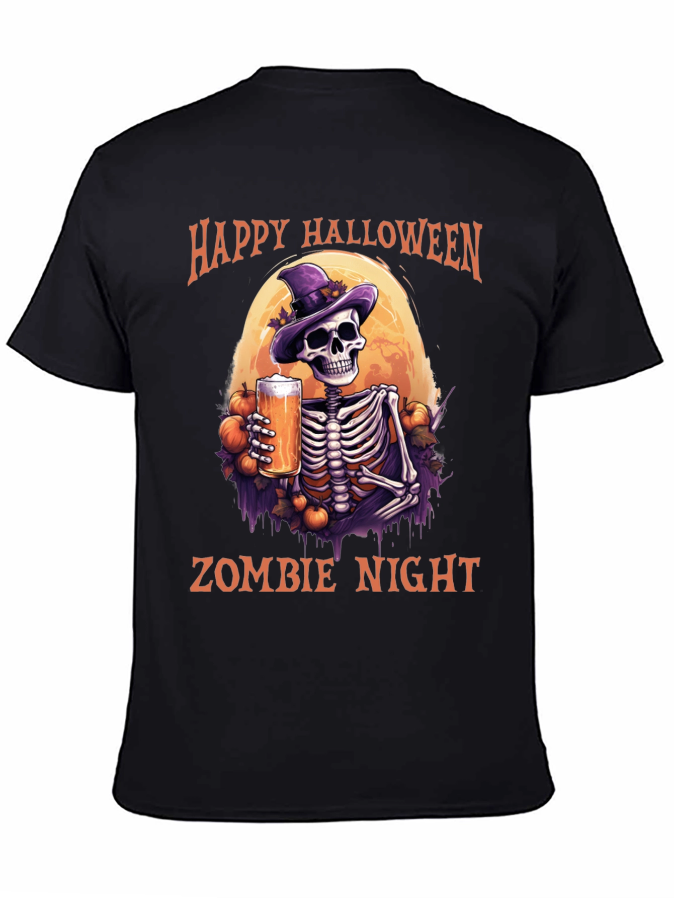 Happy Halloween Zombie Night T-Shirt