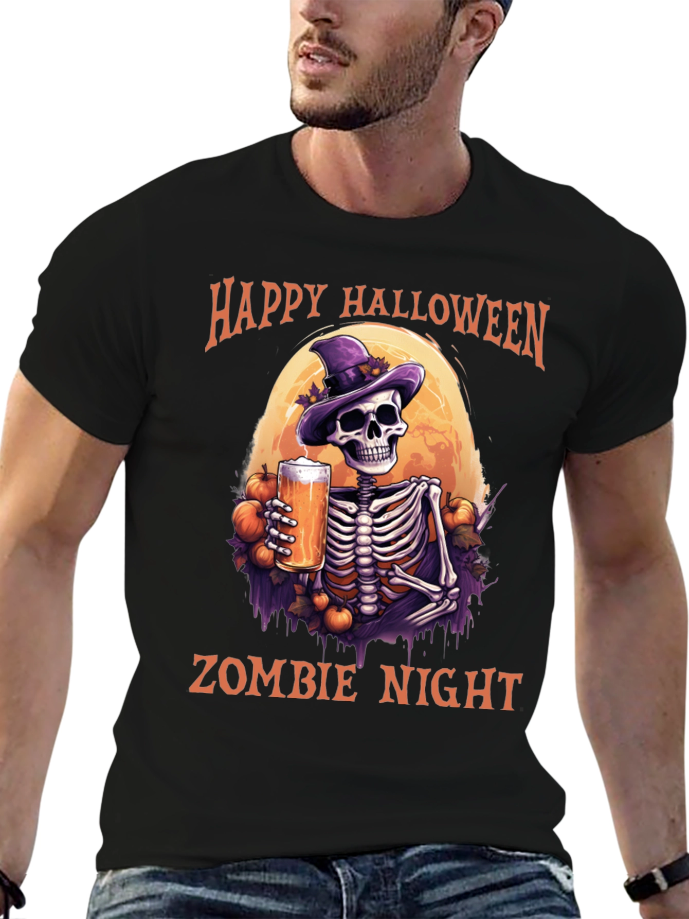 Happy Halloween Zombie Night T-Shirt