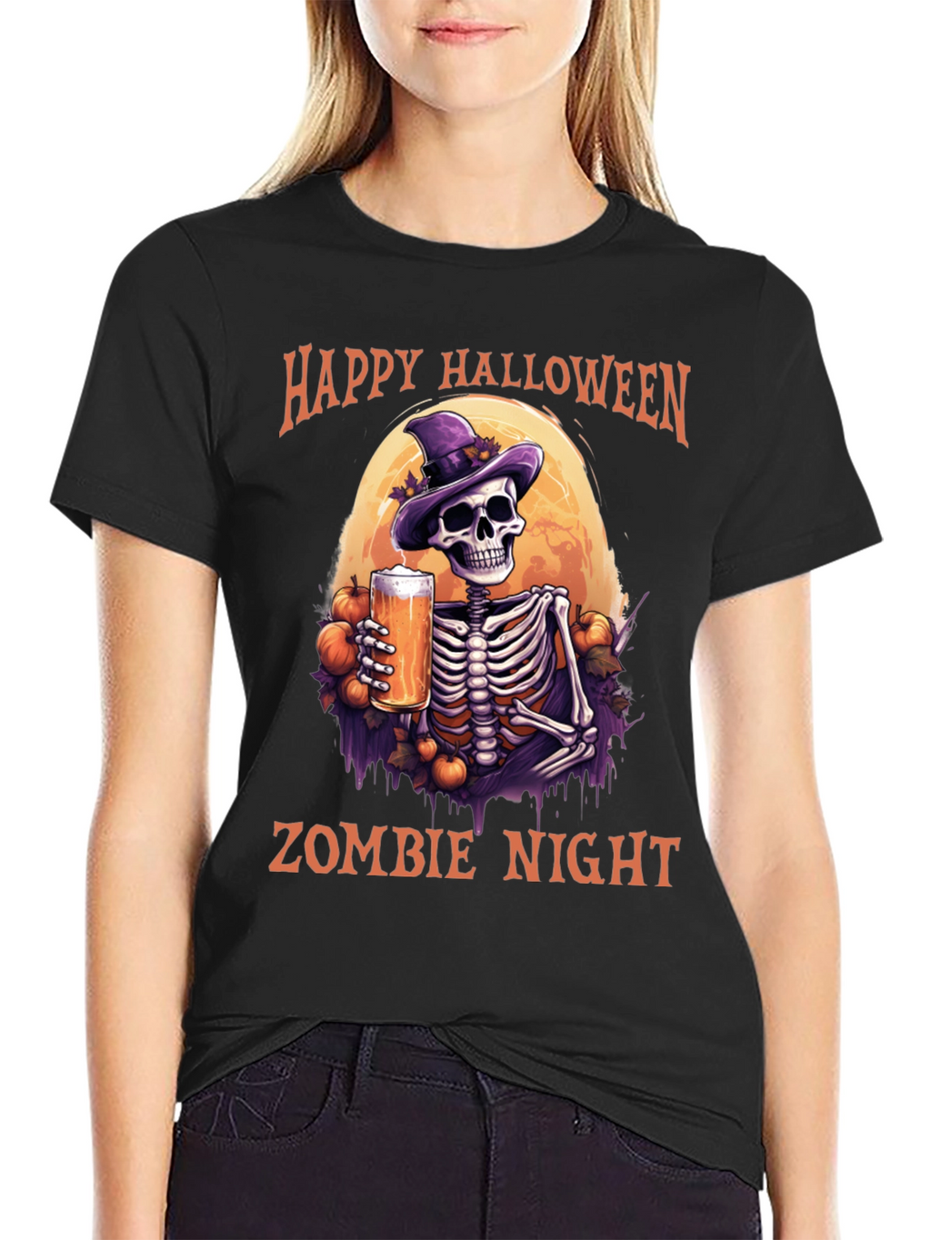 Happy Halloween Zombie Night T-Shirt