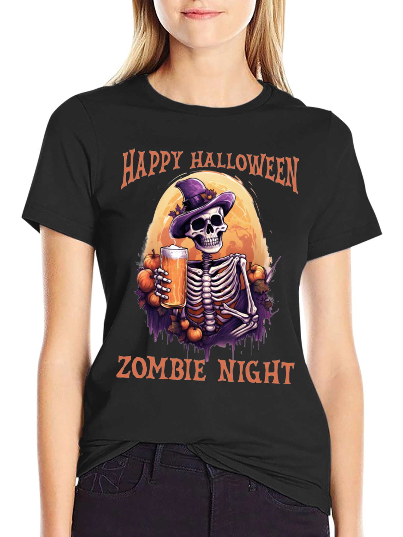 Happy Halloween Zombie Night T-Shirt