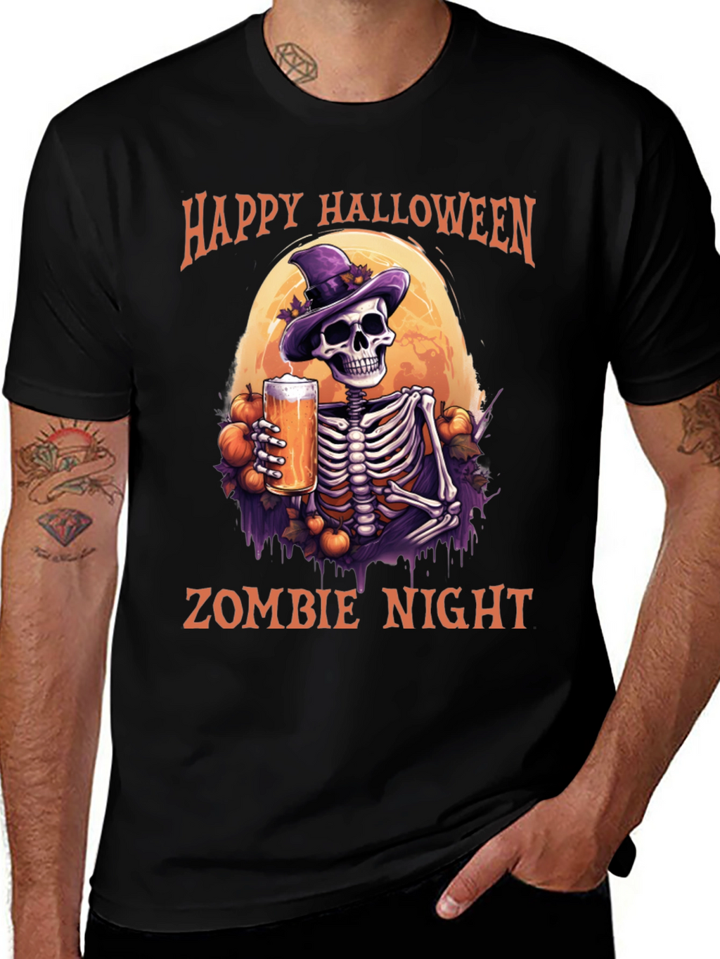 Happy Halloween Zombie Night T-Shirt