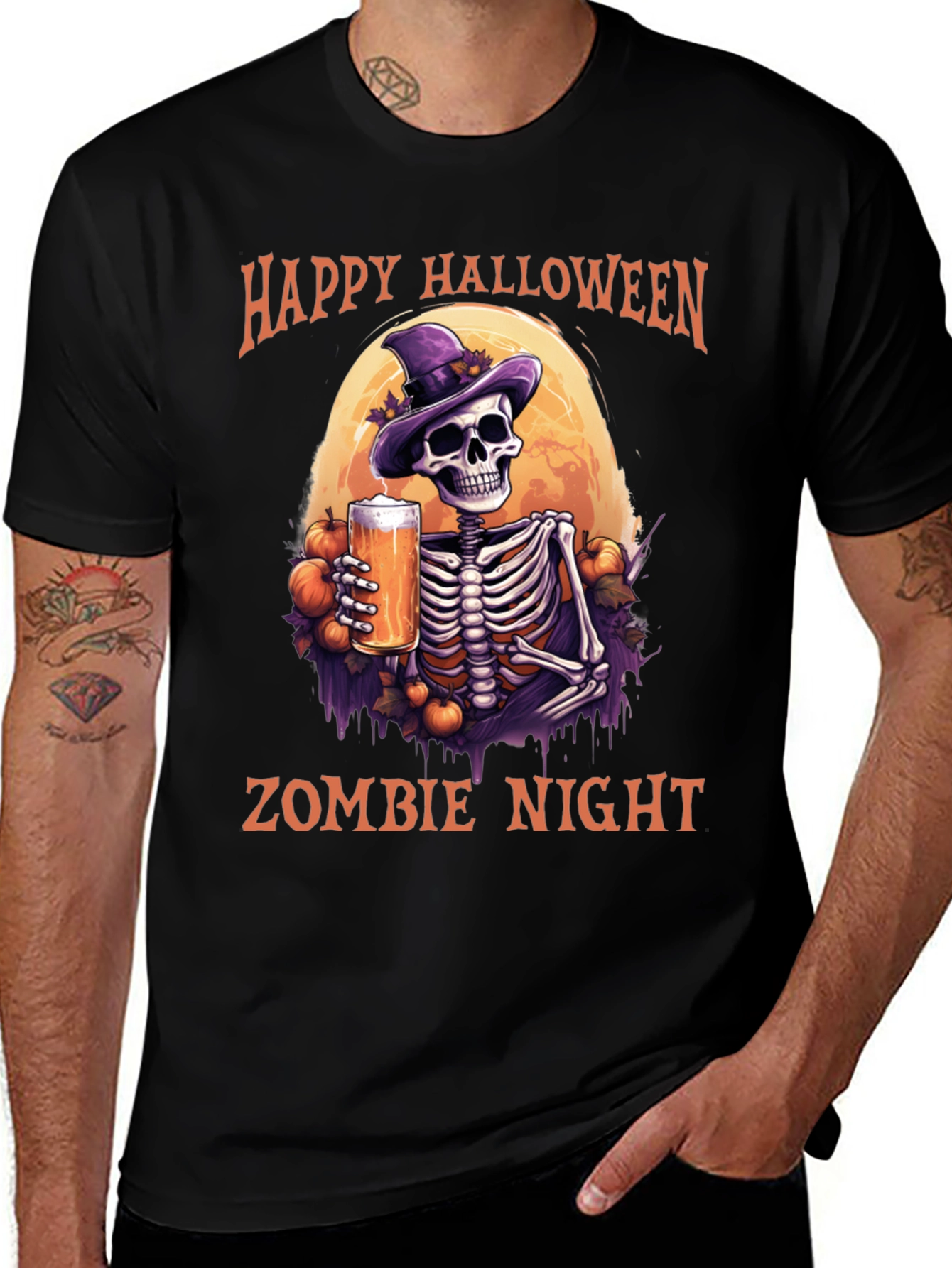 Happy Halloween Zombie Night T-Shirt