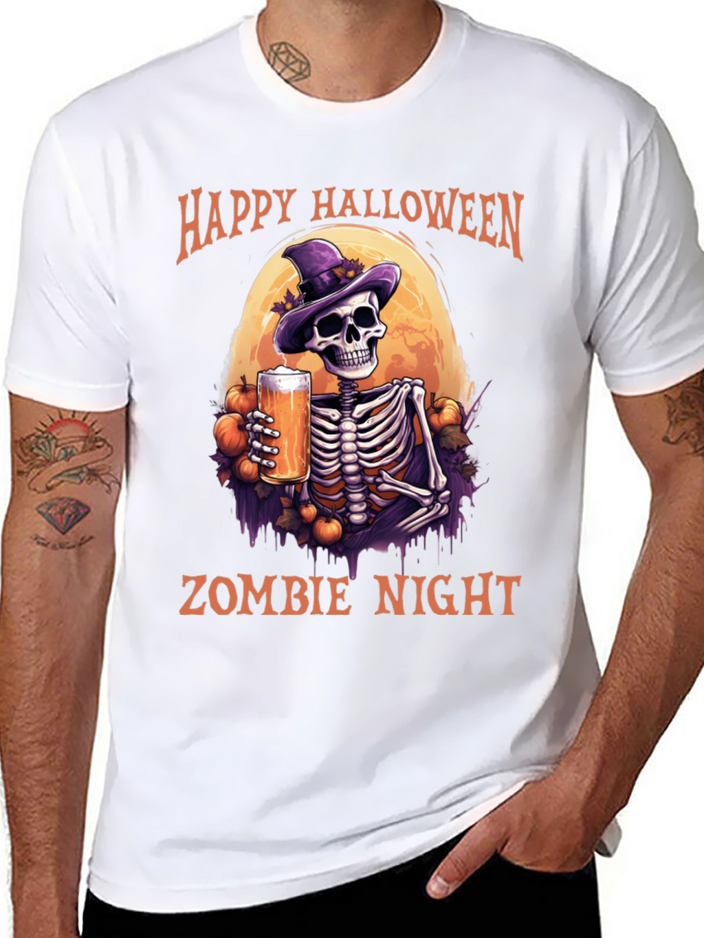 Happy Halloween Zombie Night T-Shirt