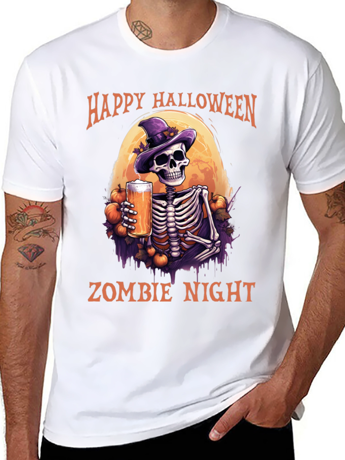 Happy Halloween Zombie Night T-Shirt