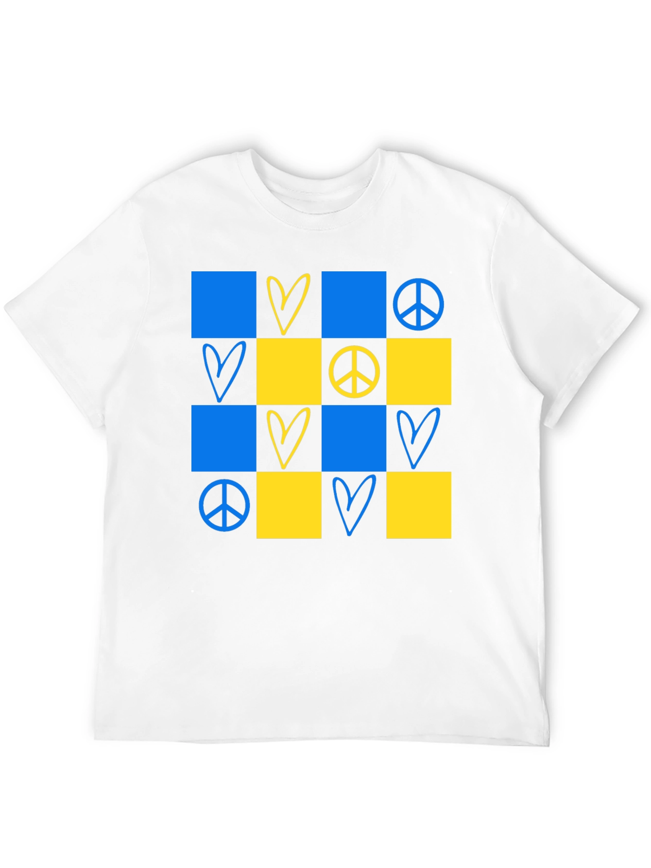 Ukraine Support Graphic Tee - Peace & Love