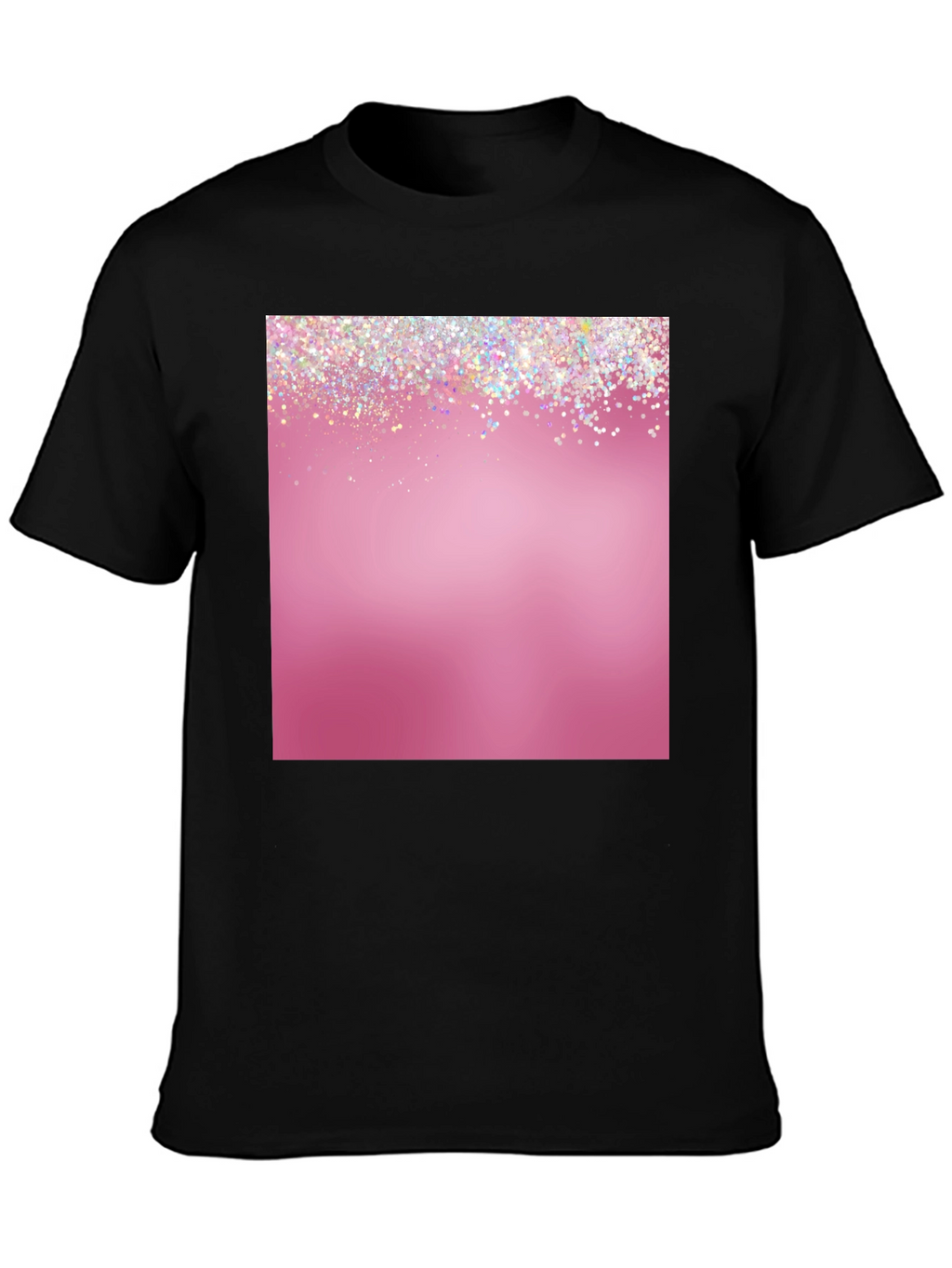 Glitter Pink Graphic Tee - Stylish Mens Casual Shirt