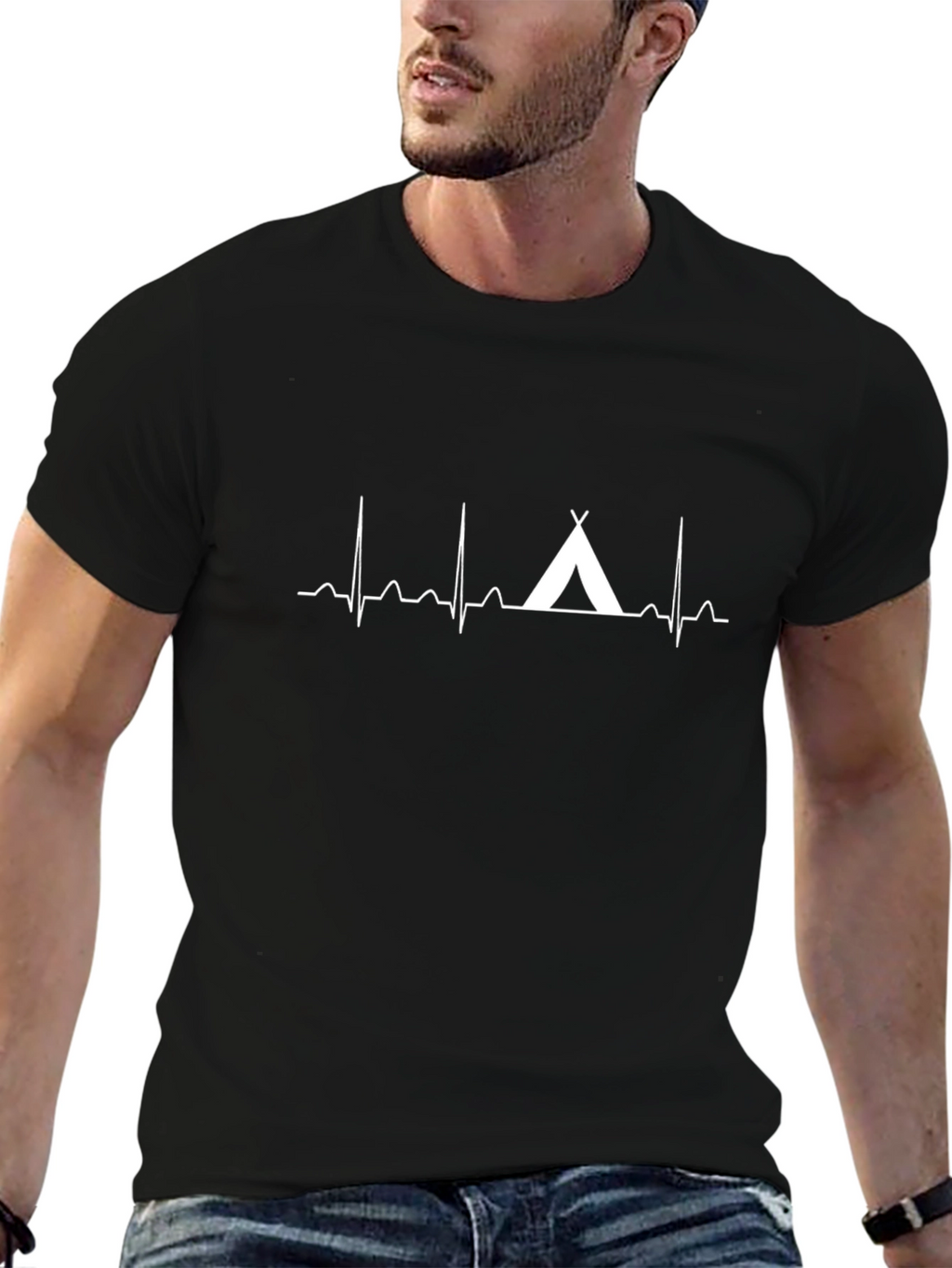 Camping Heartbeat T-Shirt - Adventure Tee
