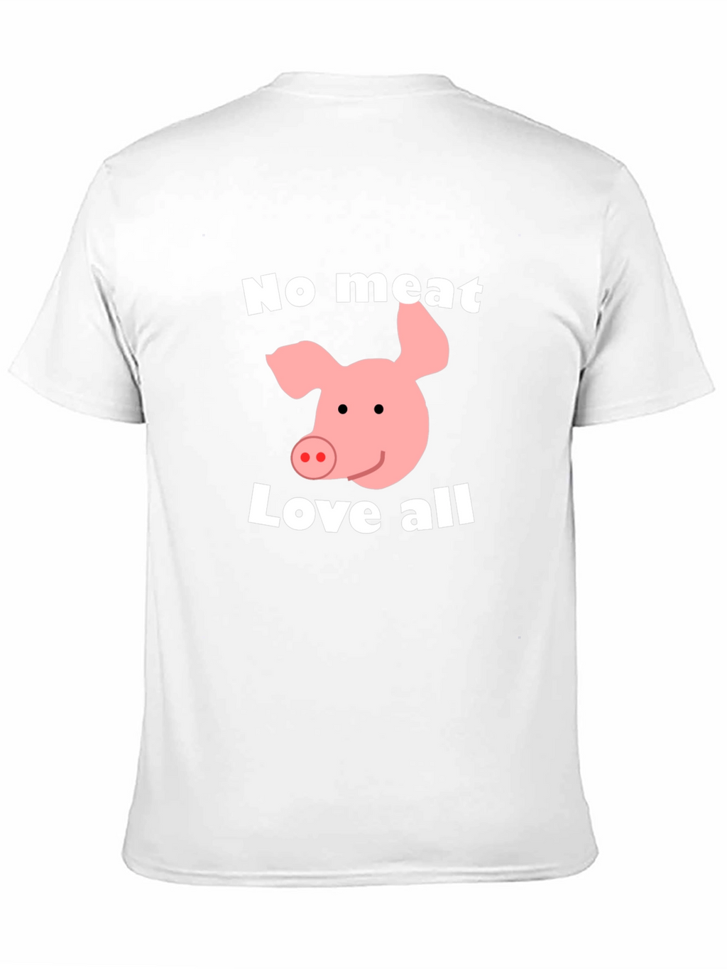 Vegan Pig Graphic T-Shirt - No Meat Love All