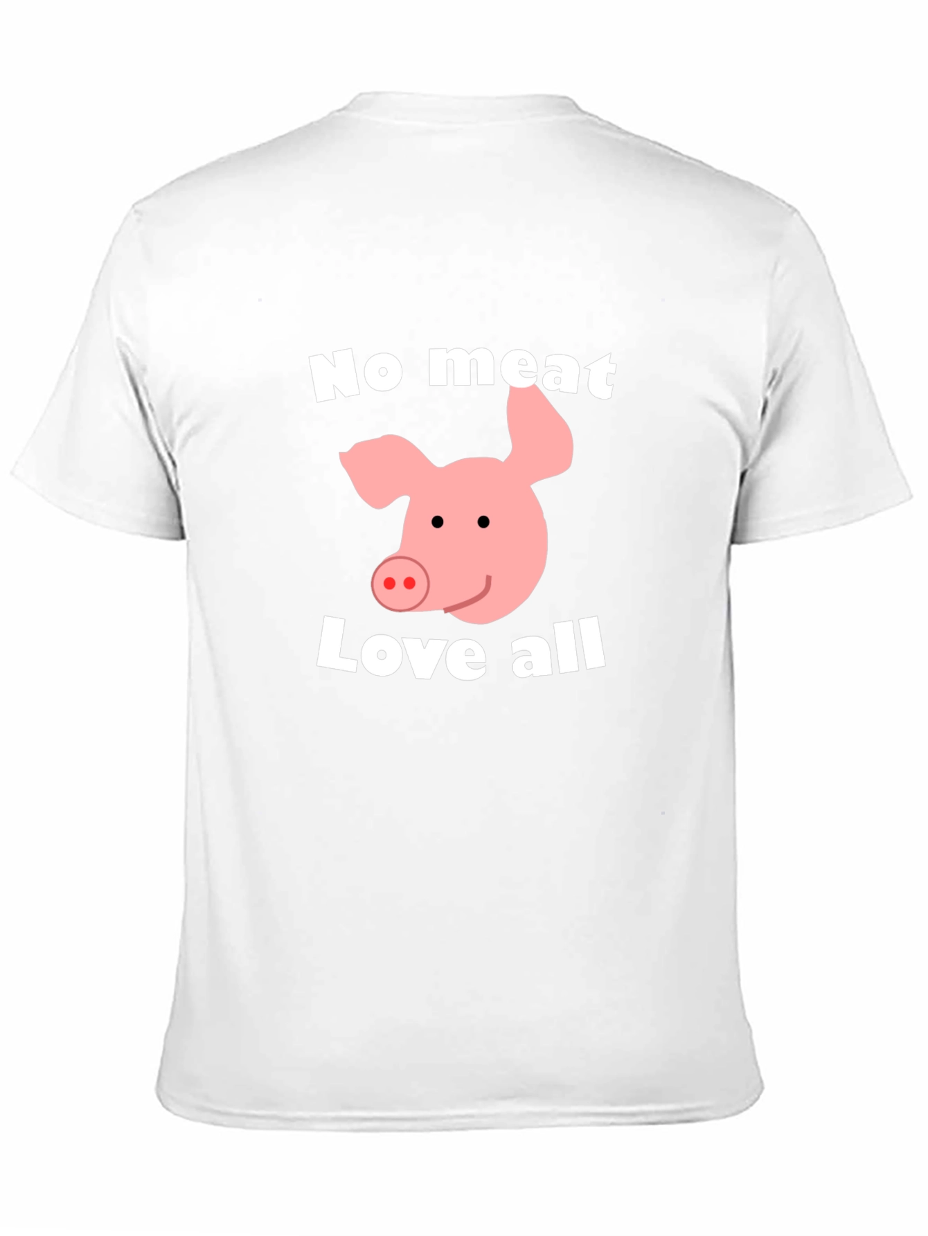 Vegan Pig Graphic T-Shirt - No Meat Love All
