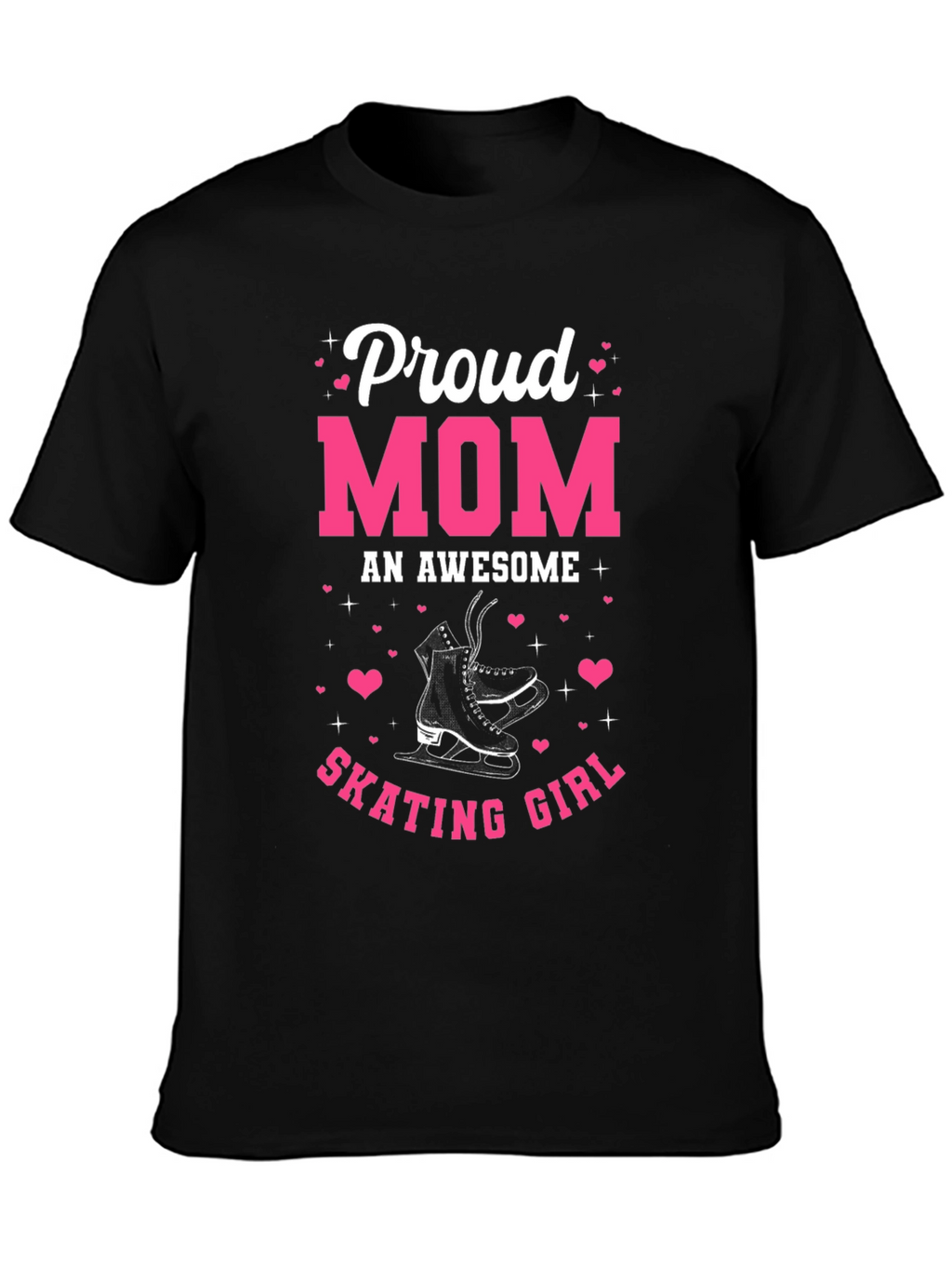 Proud Mom of Skating Girl Graphic T-Shirt