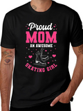 Proud Mom of Skating Girl Graphic T-Shirt