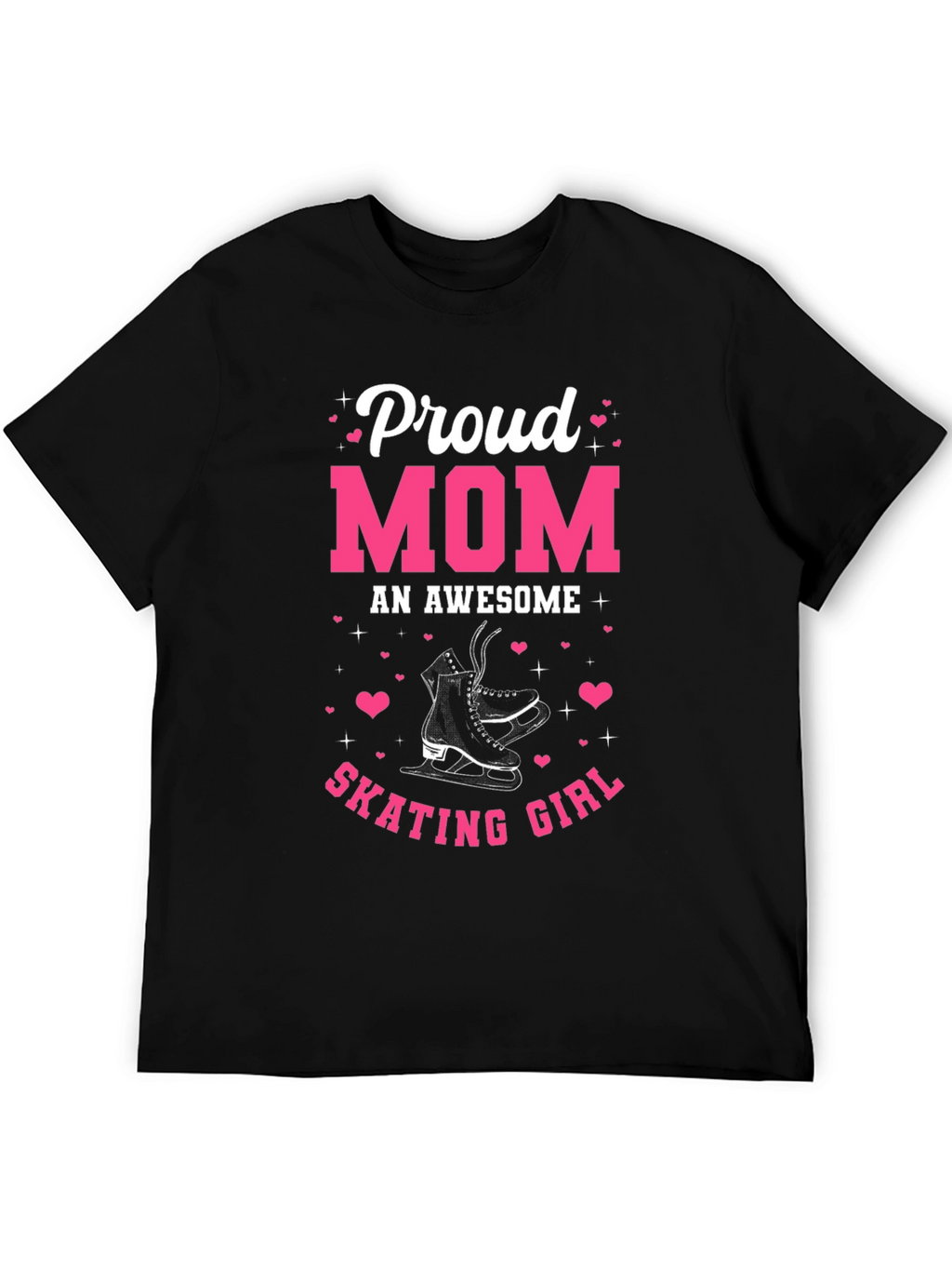 Proud Mom of Skating Girl Graphic T-Shirt
