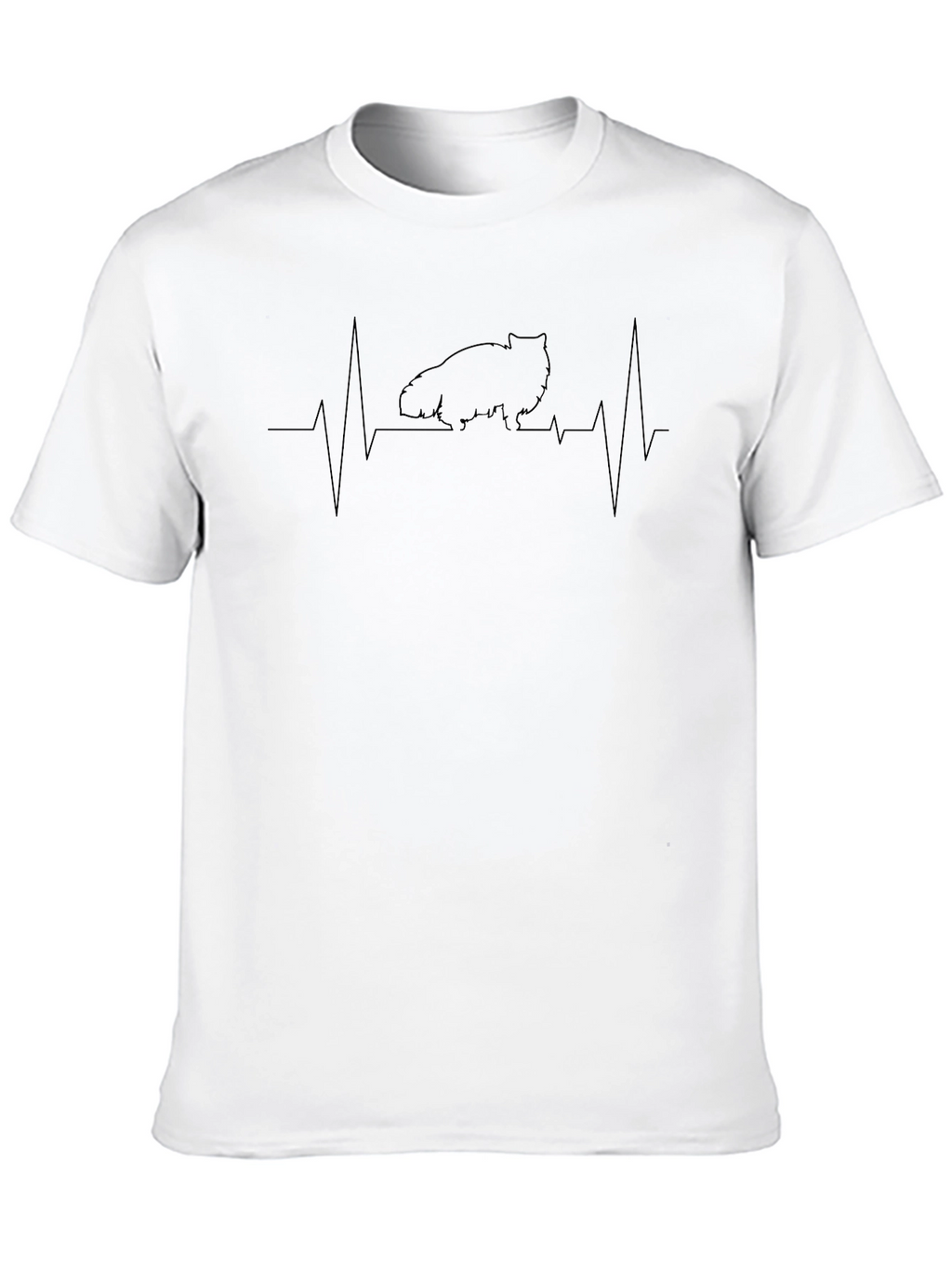 Cat Heartbeat T-Shirt - Graphic Tee
