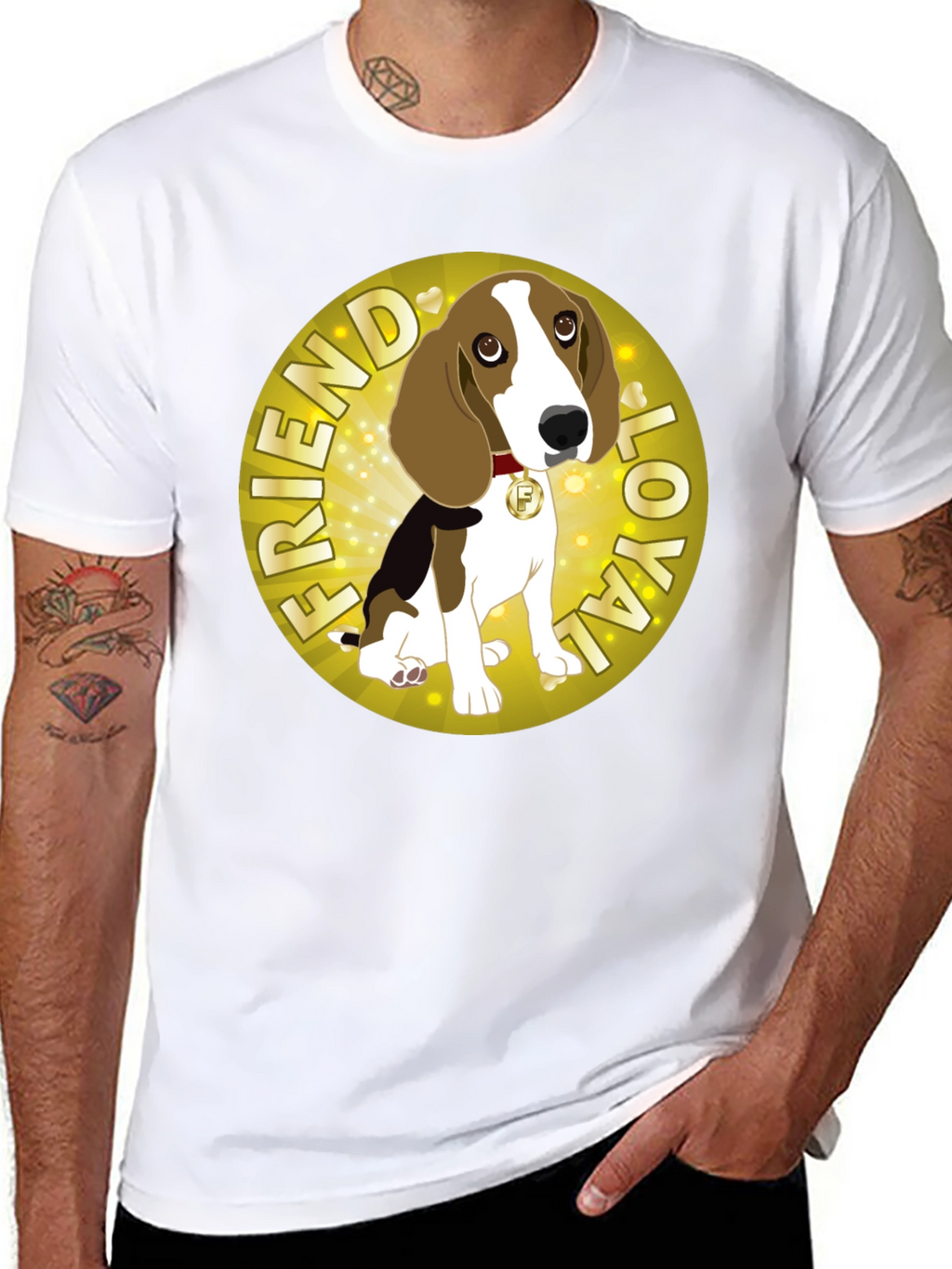 Loyal Friend Dog Graphic T-Shirt
